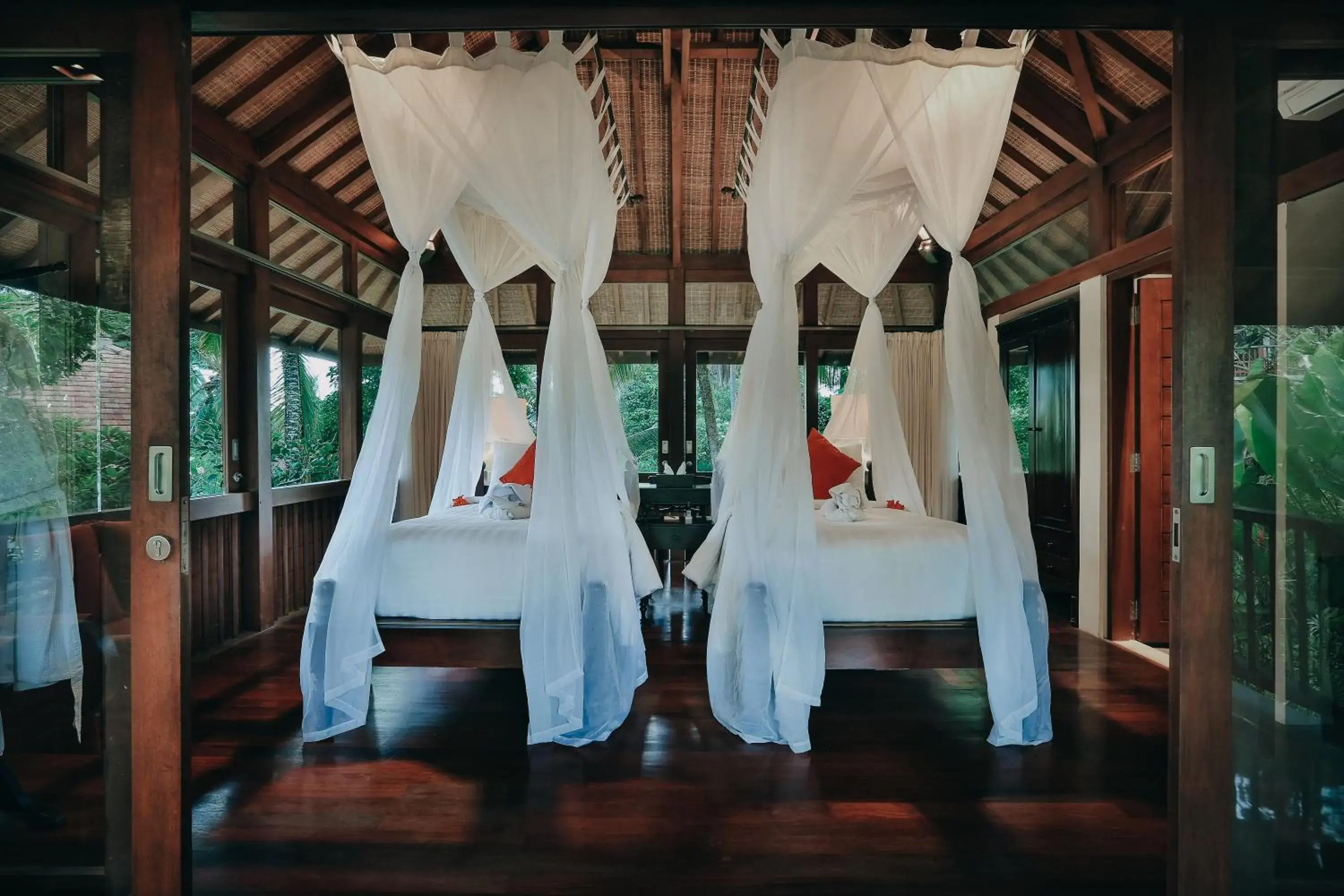 Bed, Banquet Facilities in BeingSattvaa Luxury Ubud - CHSE Certified