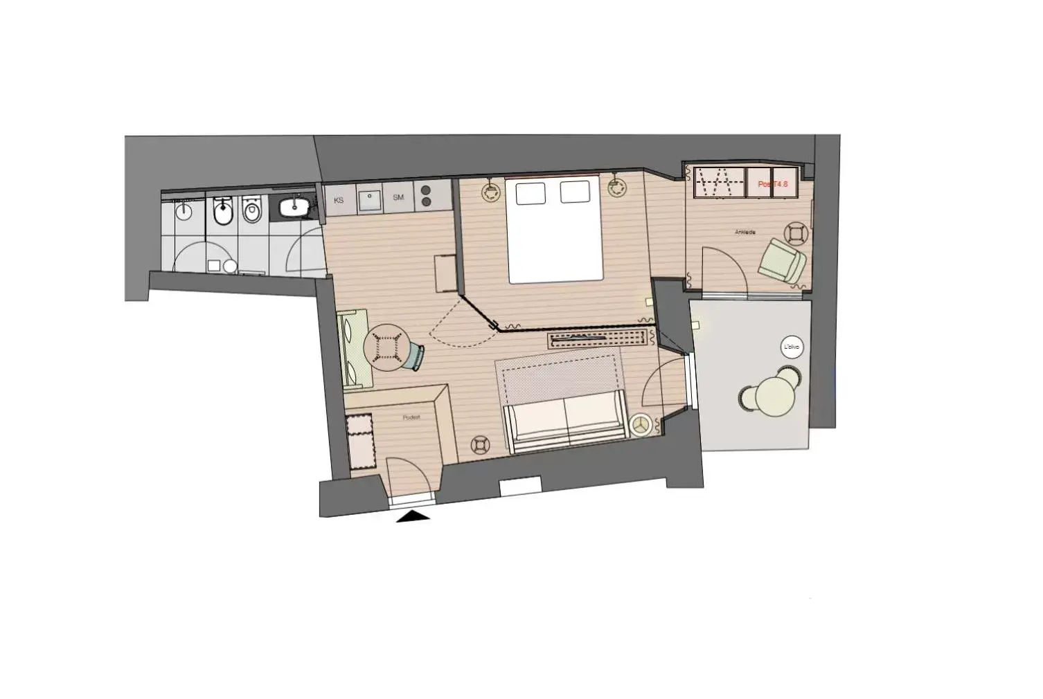 Other, Floor Plan in Kuntino Suites