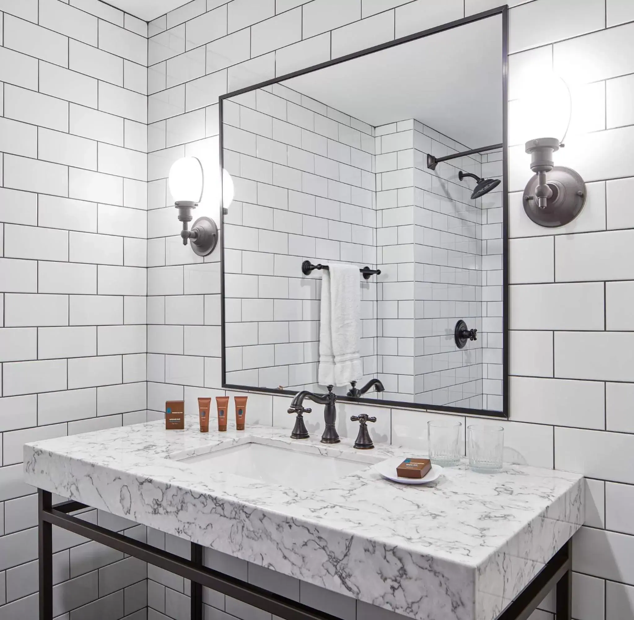 Bathroom in The Metcalfe by Gray Collection