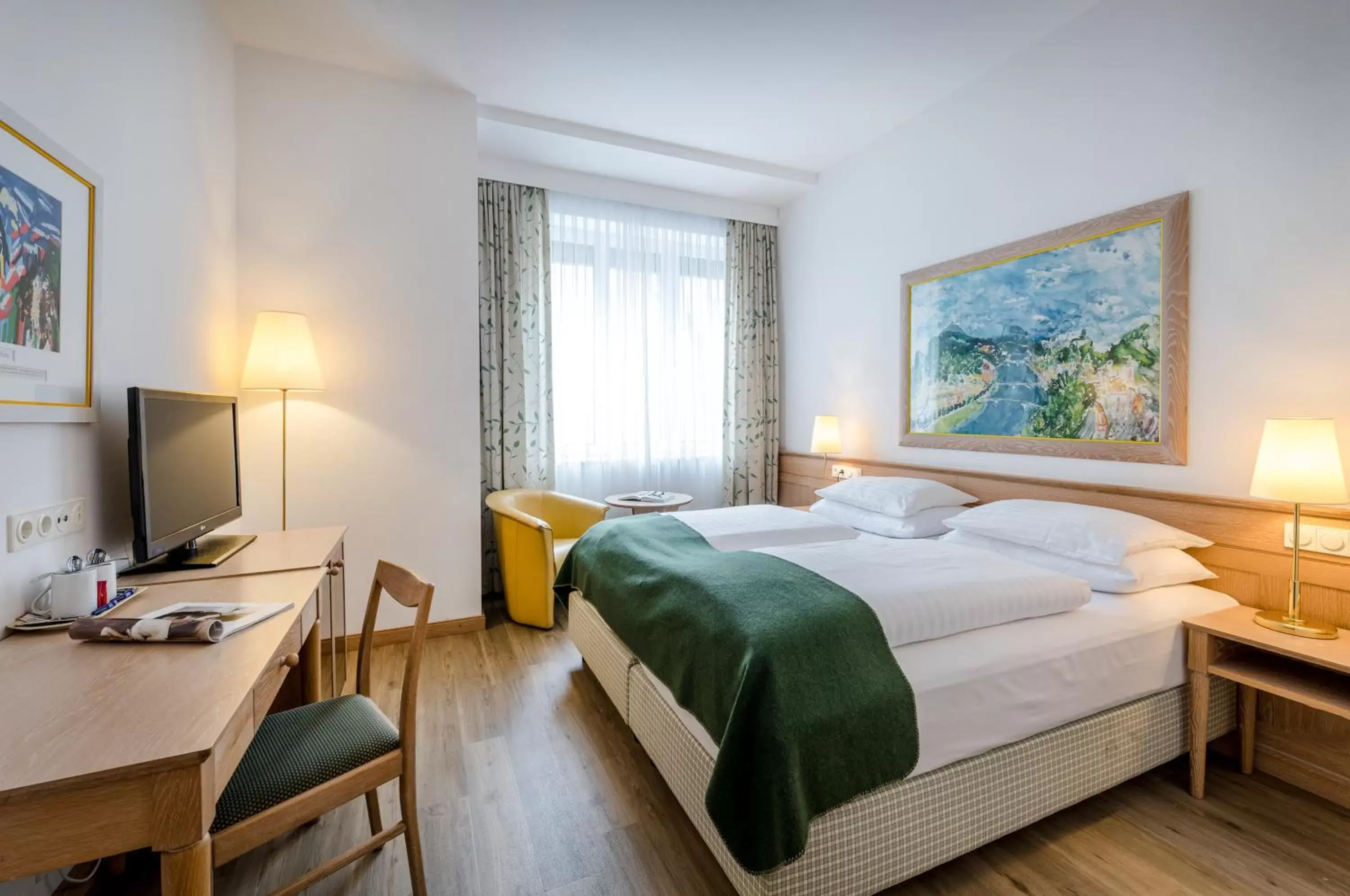Bedroom, Bed in Hotel IMLAUER & Bräu