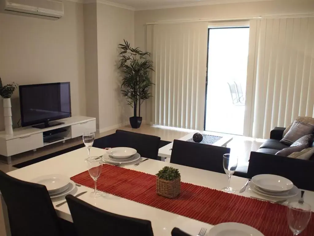 Dining Area in Edge Apartments Cairns