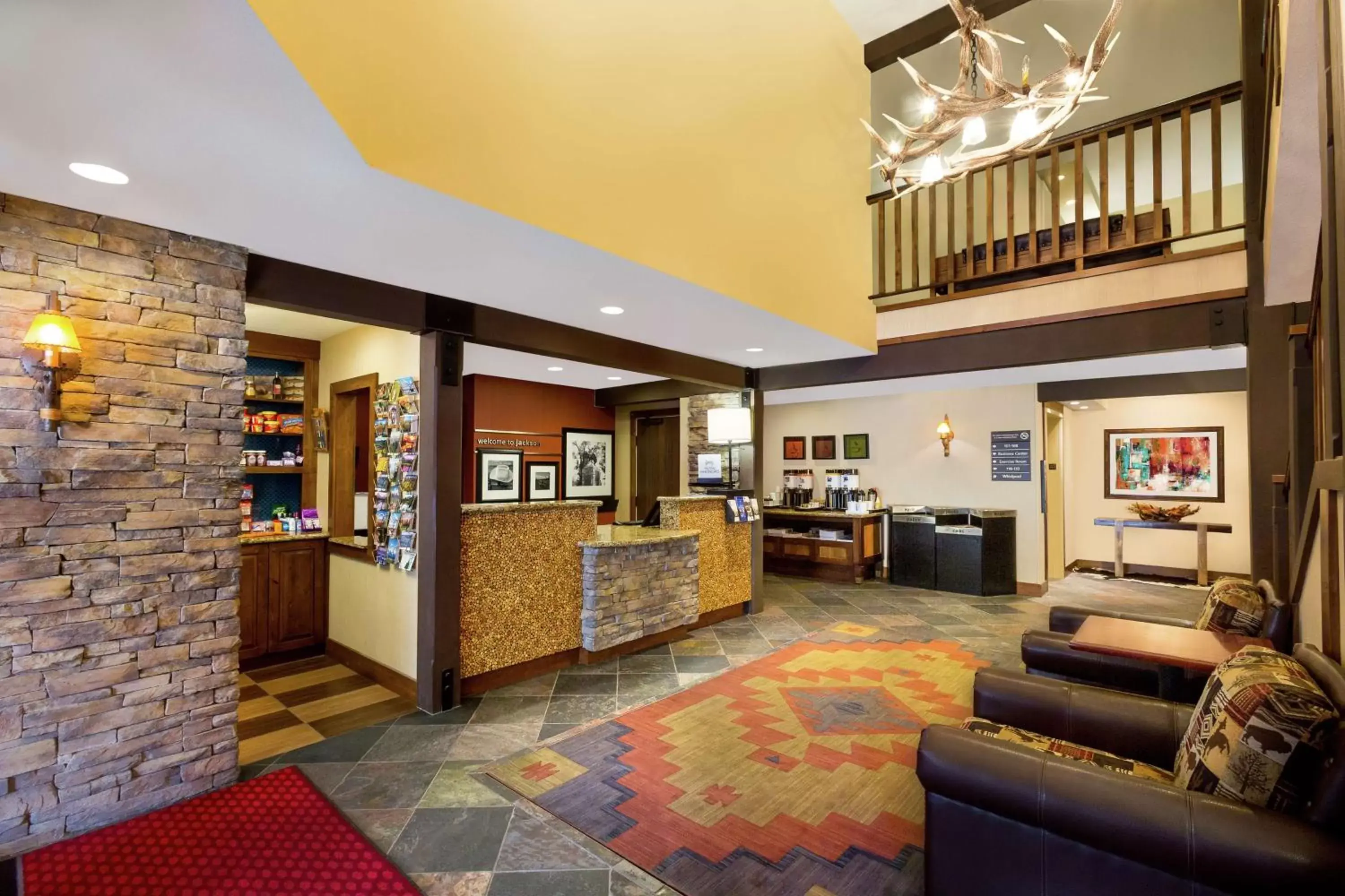 Dining area, Lobby/Reception in Hampton Inn Jackson Hole