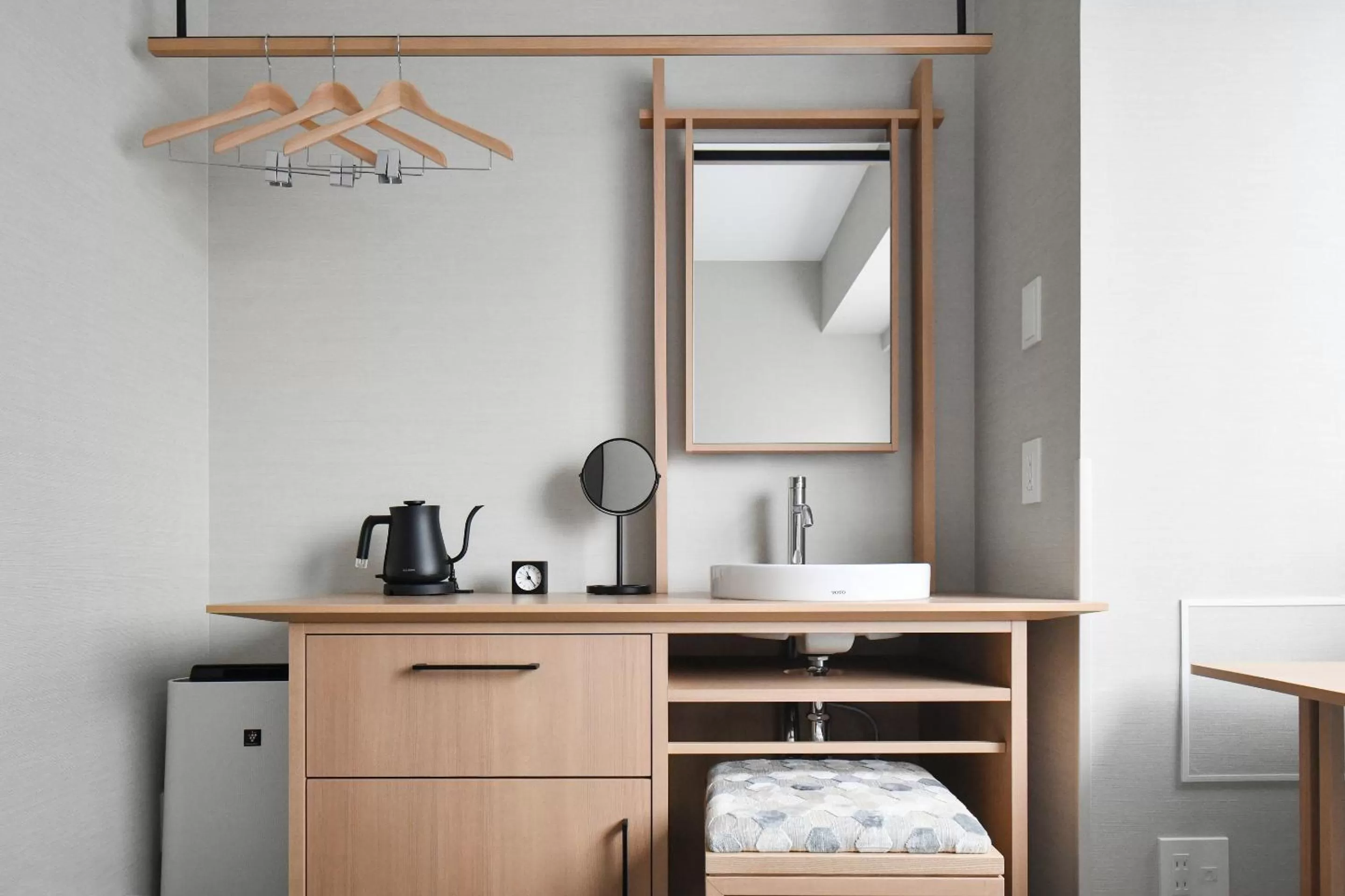 Coffee/tea facilities, Bed in REF Kyoto Hachijoguchi by VESSEL HOTELS