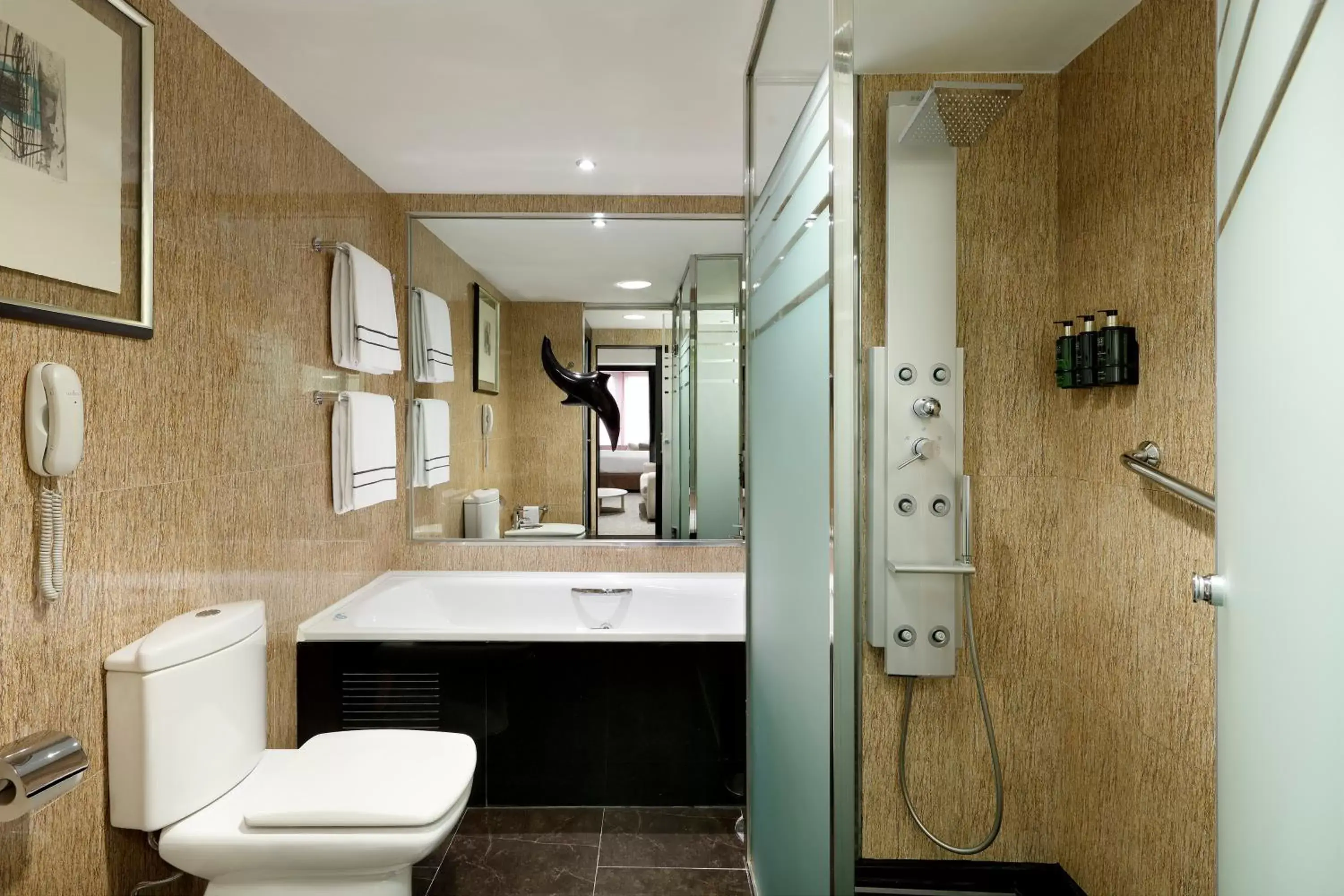 Shower, Bathroom in Melia Barcelona Sarriá