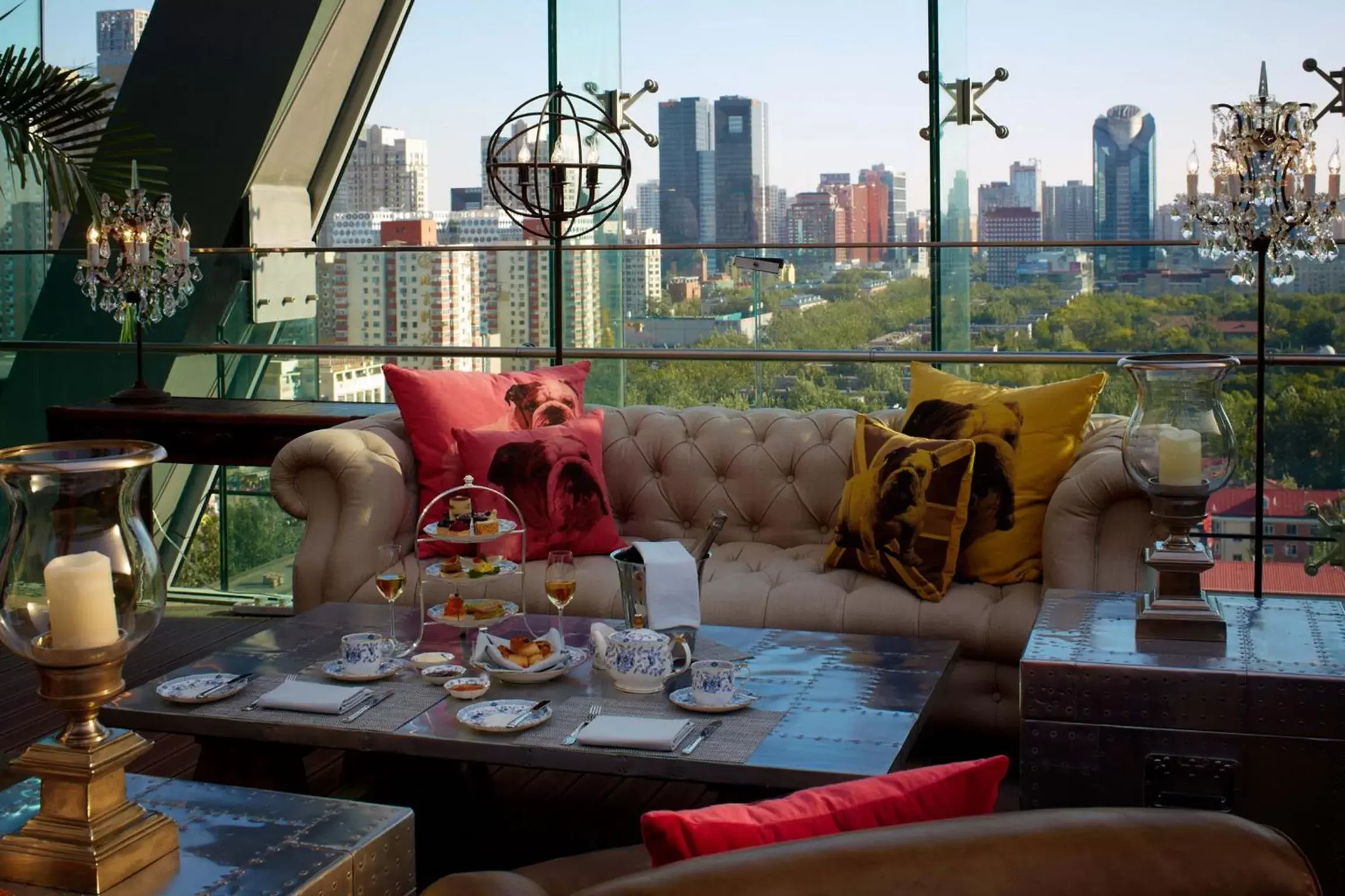 Balcony/Terrace, Restaurant/Places to Eat in Hotel Éclat Beijing