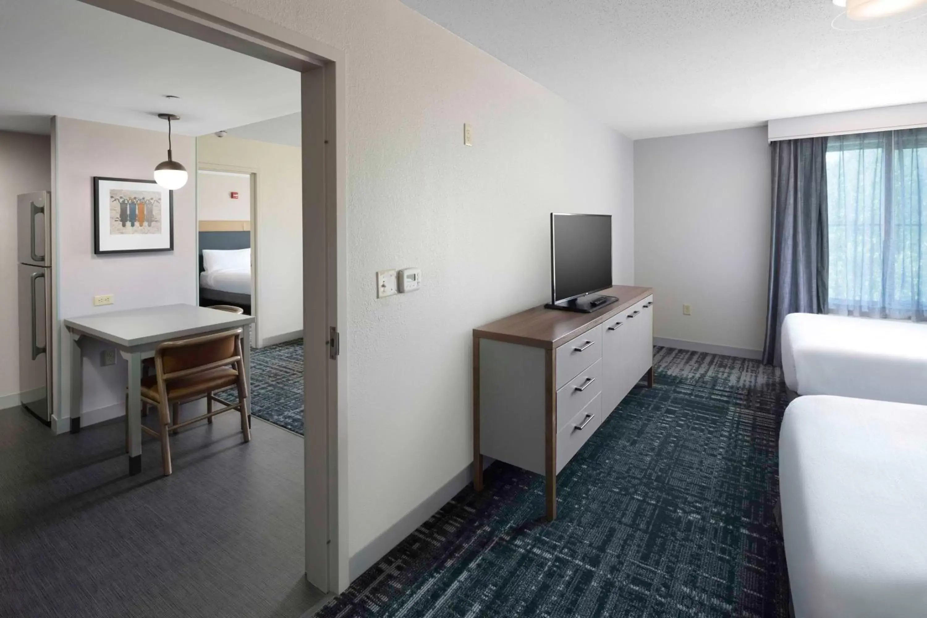 Bedroom, Kitchen/Kitchenette in Homewood Suites by Hilton Newburgh-Stewart Airport