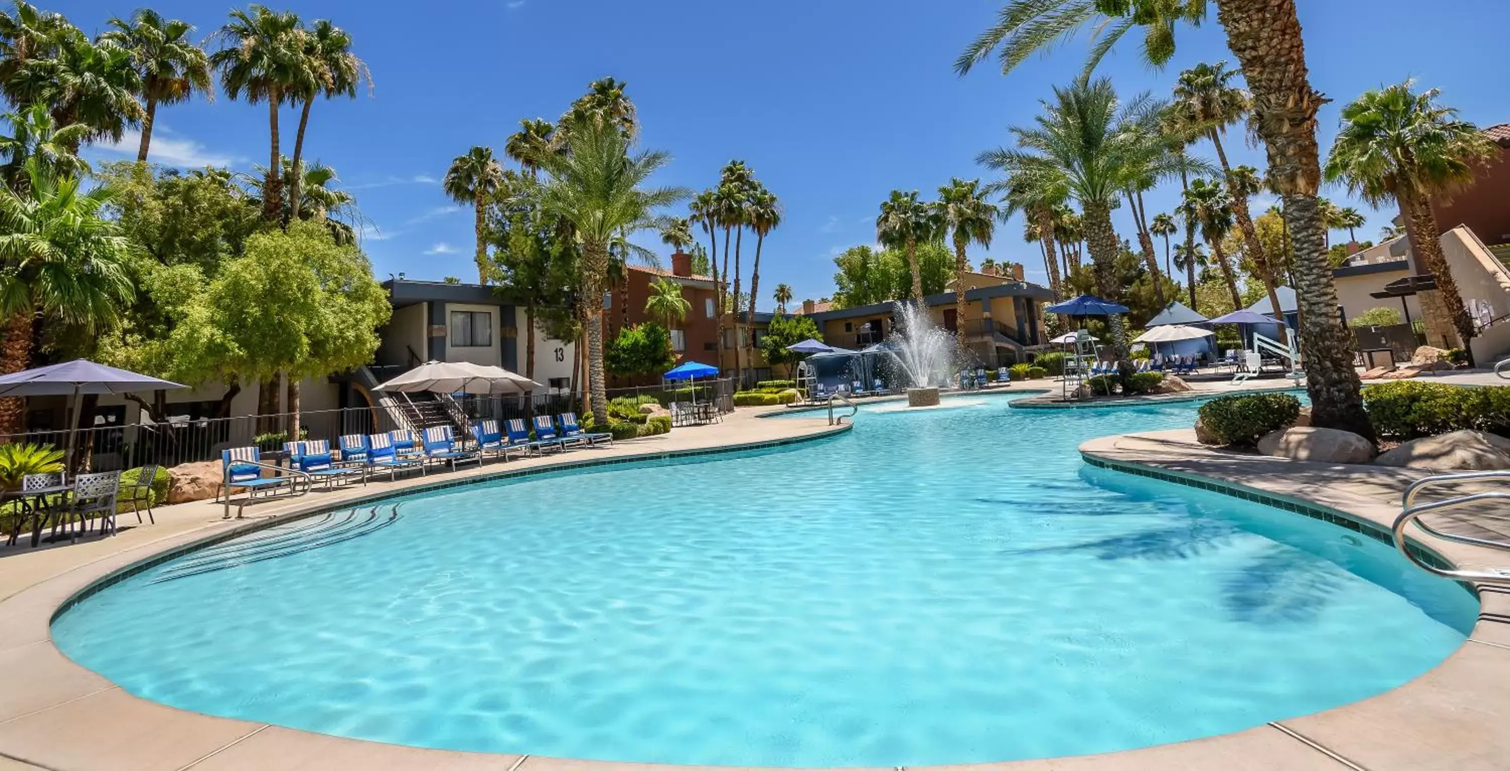 Swimming pool in Alexis Park All Suite Resort Swimming pool in Alexis Park All Suite Resort