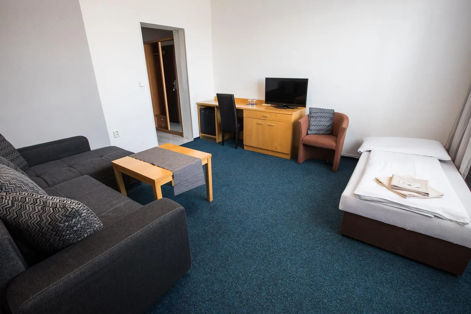 TV and multimedia, Bed in A-Sport Hotel