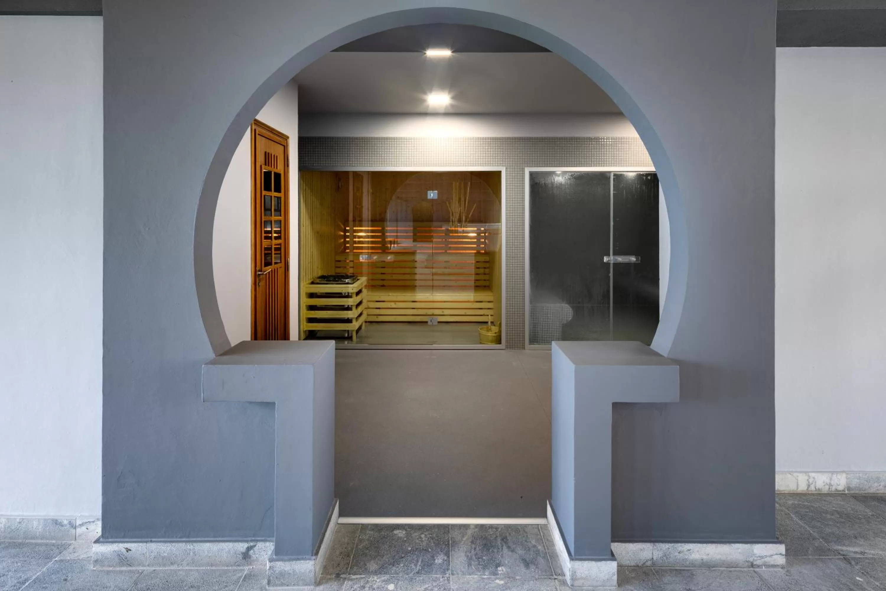 Steam room in Hotel Navegadores