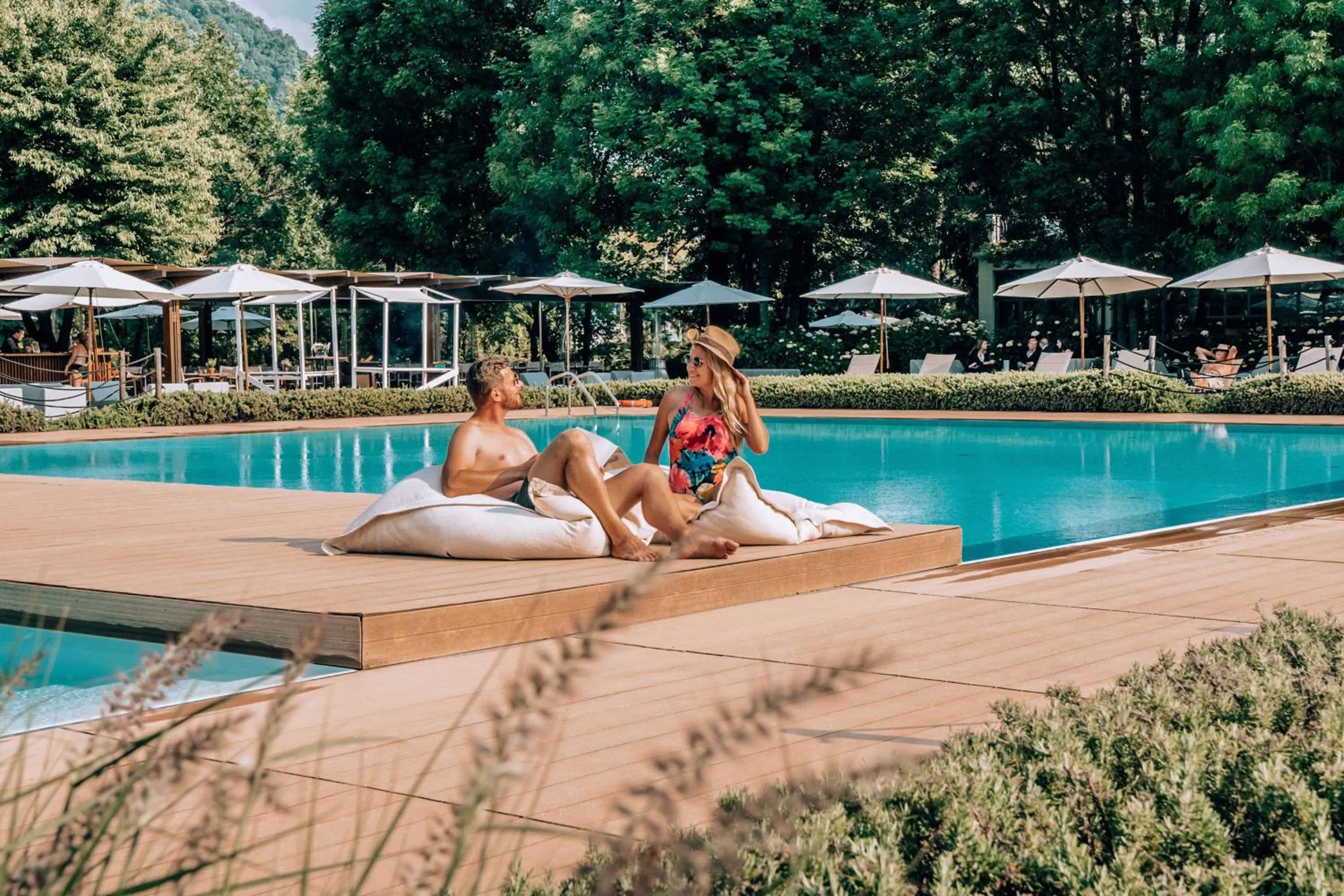 Swimming pool in Sheraton Lake Como Hotel