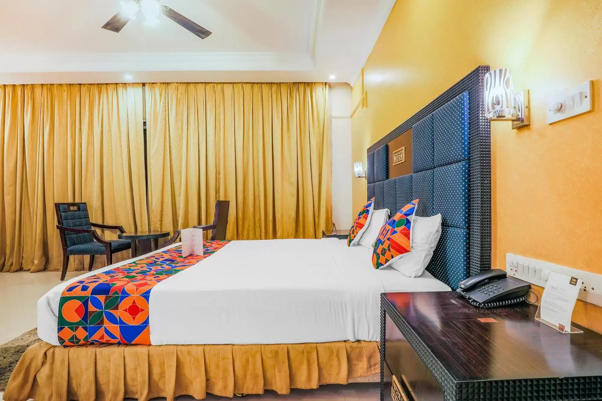 Bedroom in FabHotel Royal Mirage With Pool & GYM, Candolim Beach