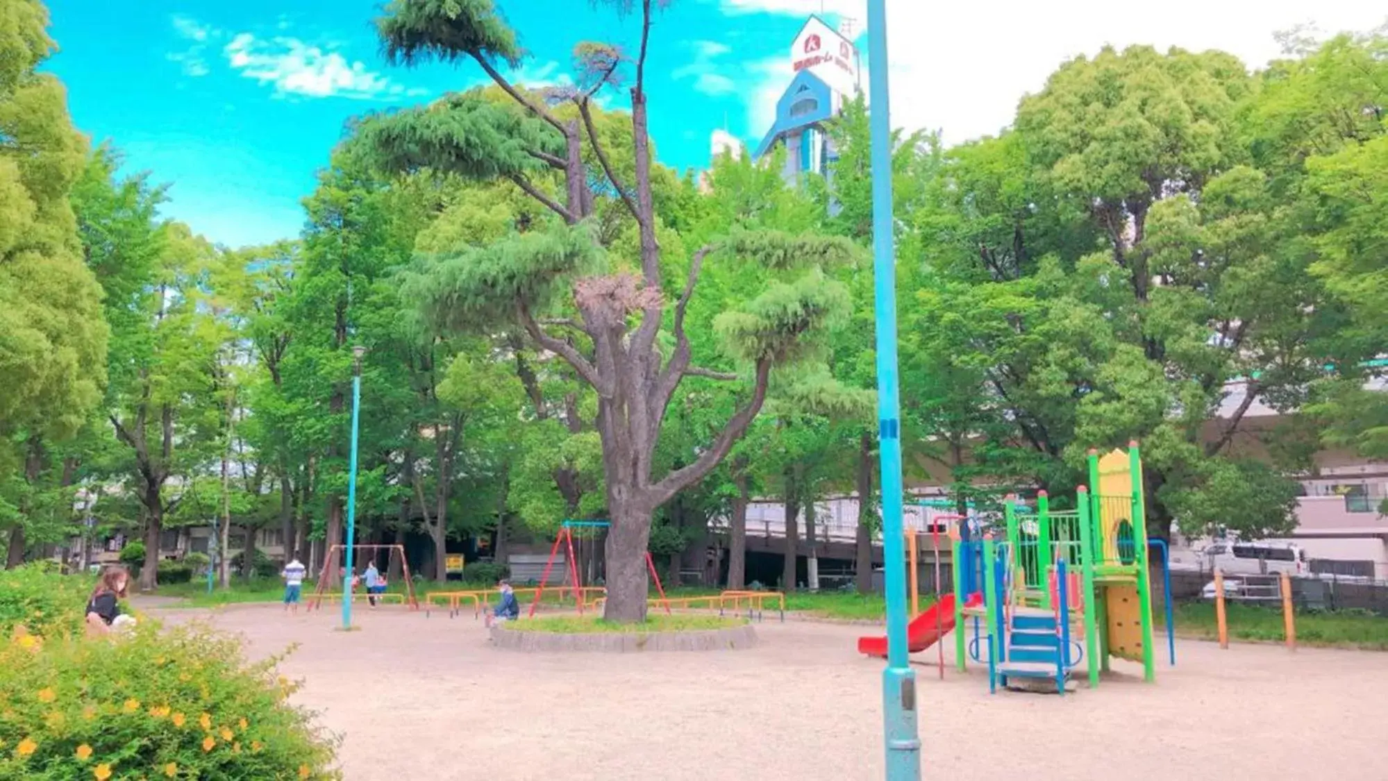 Children play ground, Children's Play Area in Toyoko Inn Osaka Hankyu Juso-eki Nishi-guchi No.1