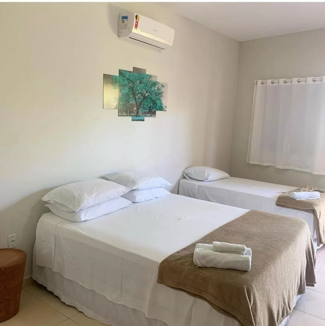 Bed in Pousada Quinta do Patacho