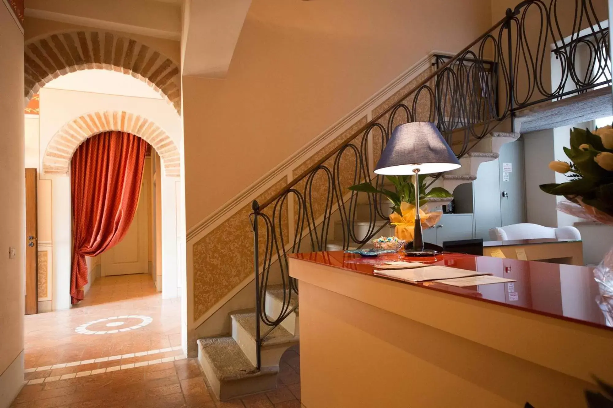 Seating area, Lobby/Reception in Locanda Ca’ Rossa