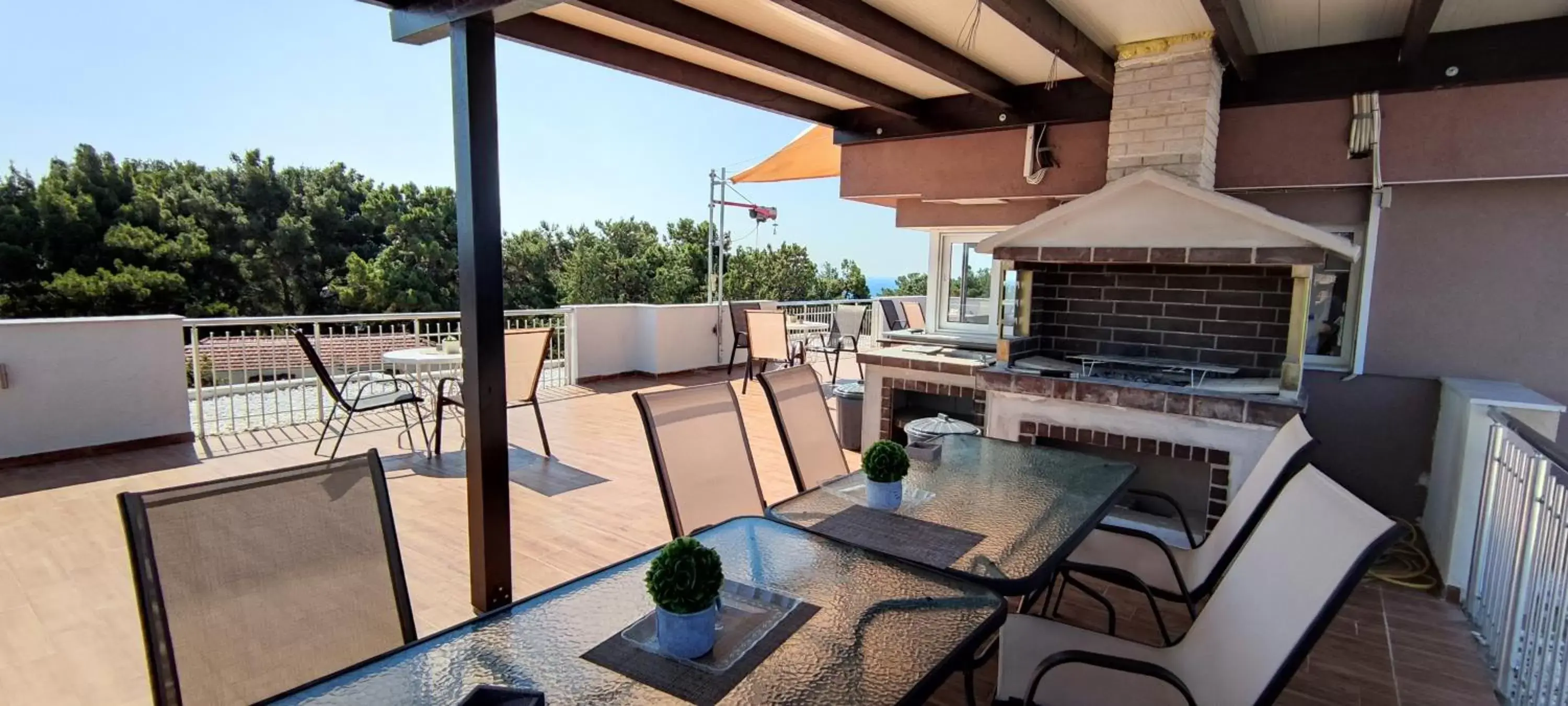 Balcony/Terrace in Sea Star Apartments Kallikratia