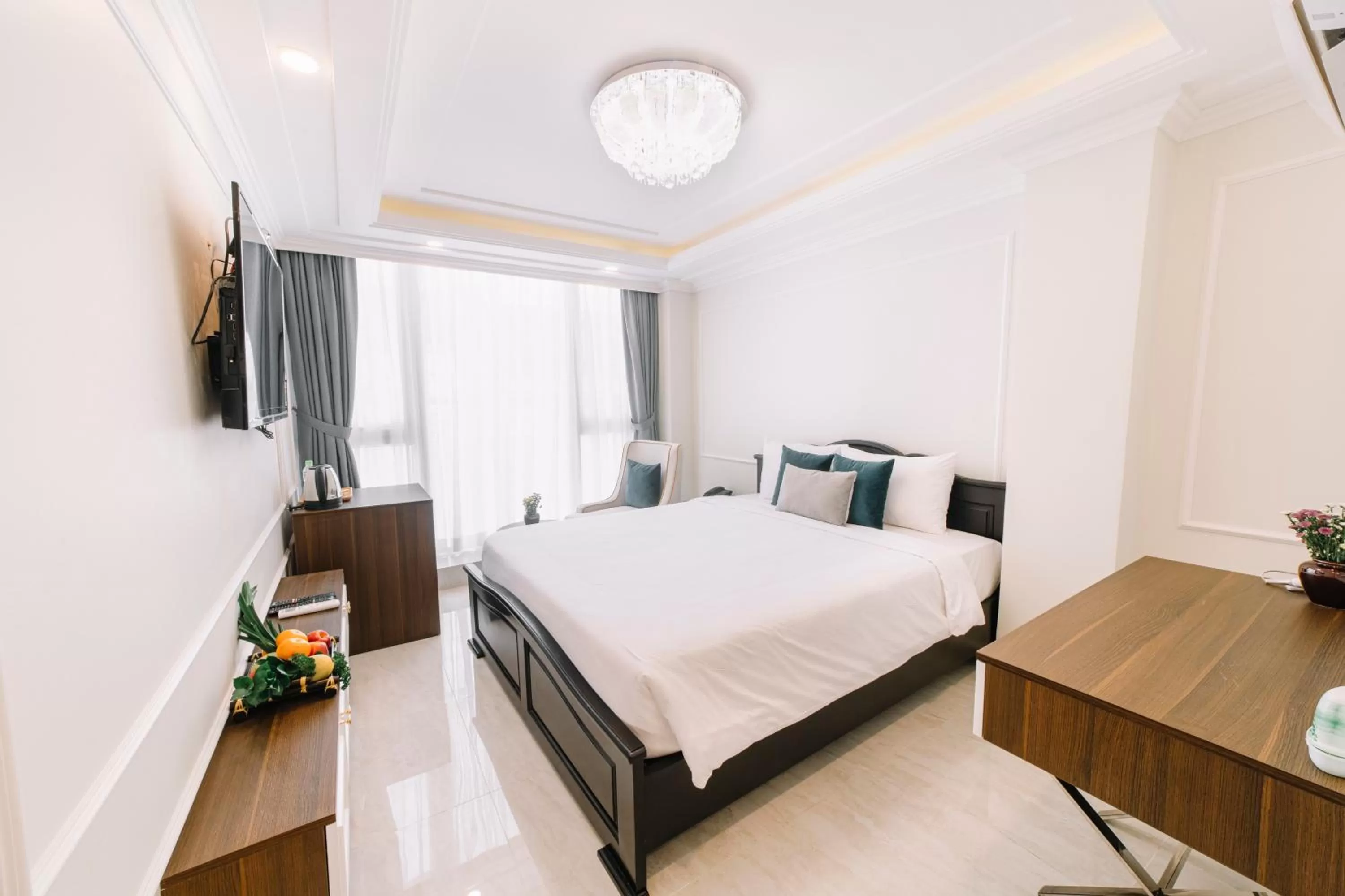 Bed in Saigon Hanoi Central Hotel