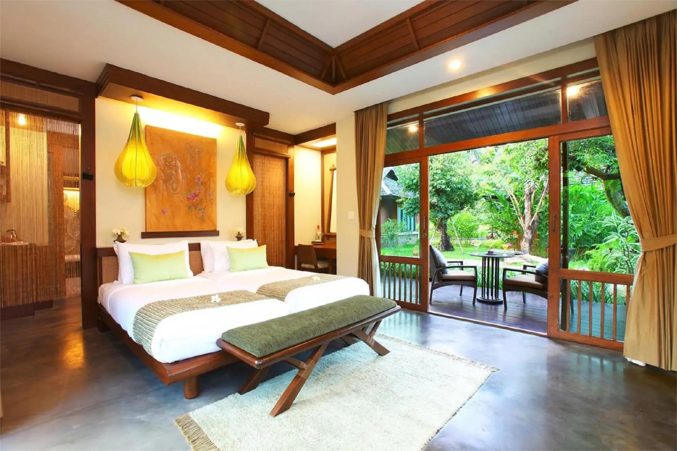 Photo of the whole room, Bed in Sibsan Resort & Spa Maetaeng SHA