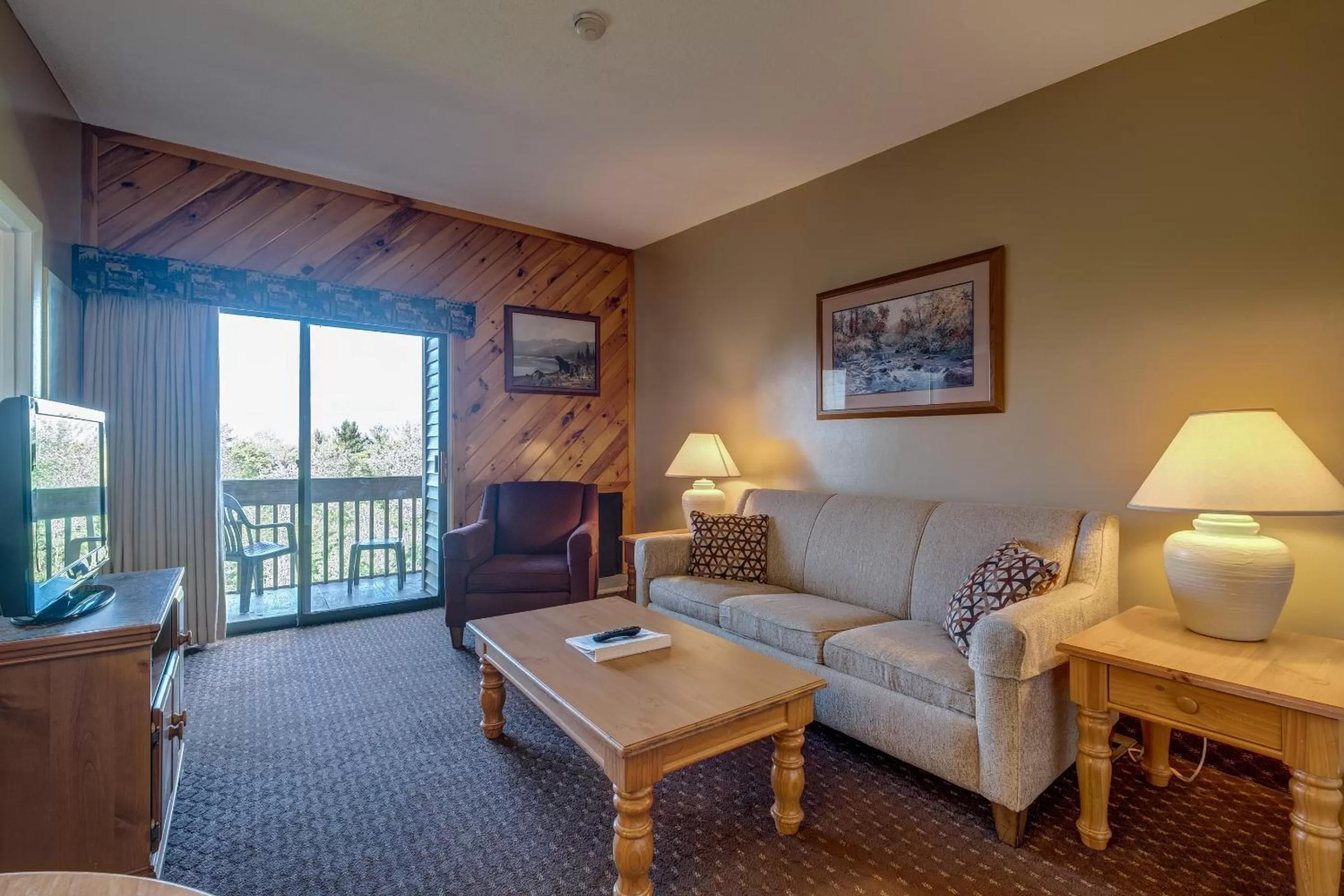 Living room in Village of Winnipesaukee