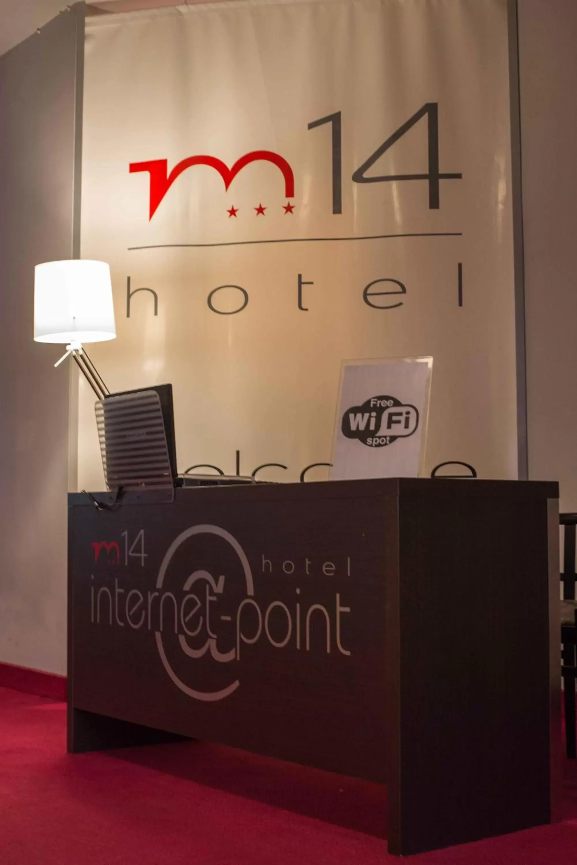 Lobby or reception in M14 Hotel & Spa Lobby or reception in M14 Hotel & Spa