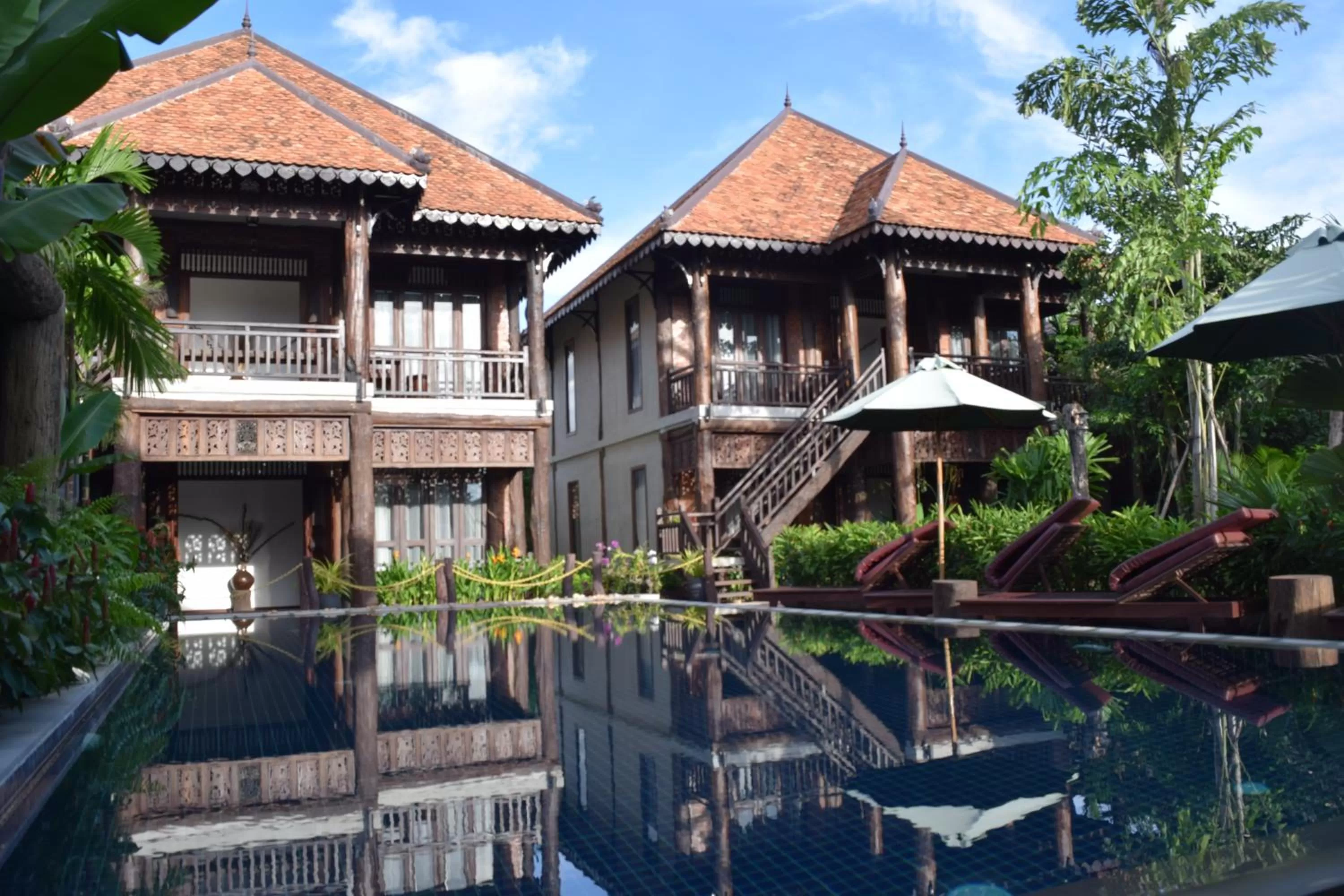 Garden view in Java Wooden Villa & Residence