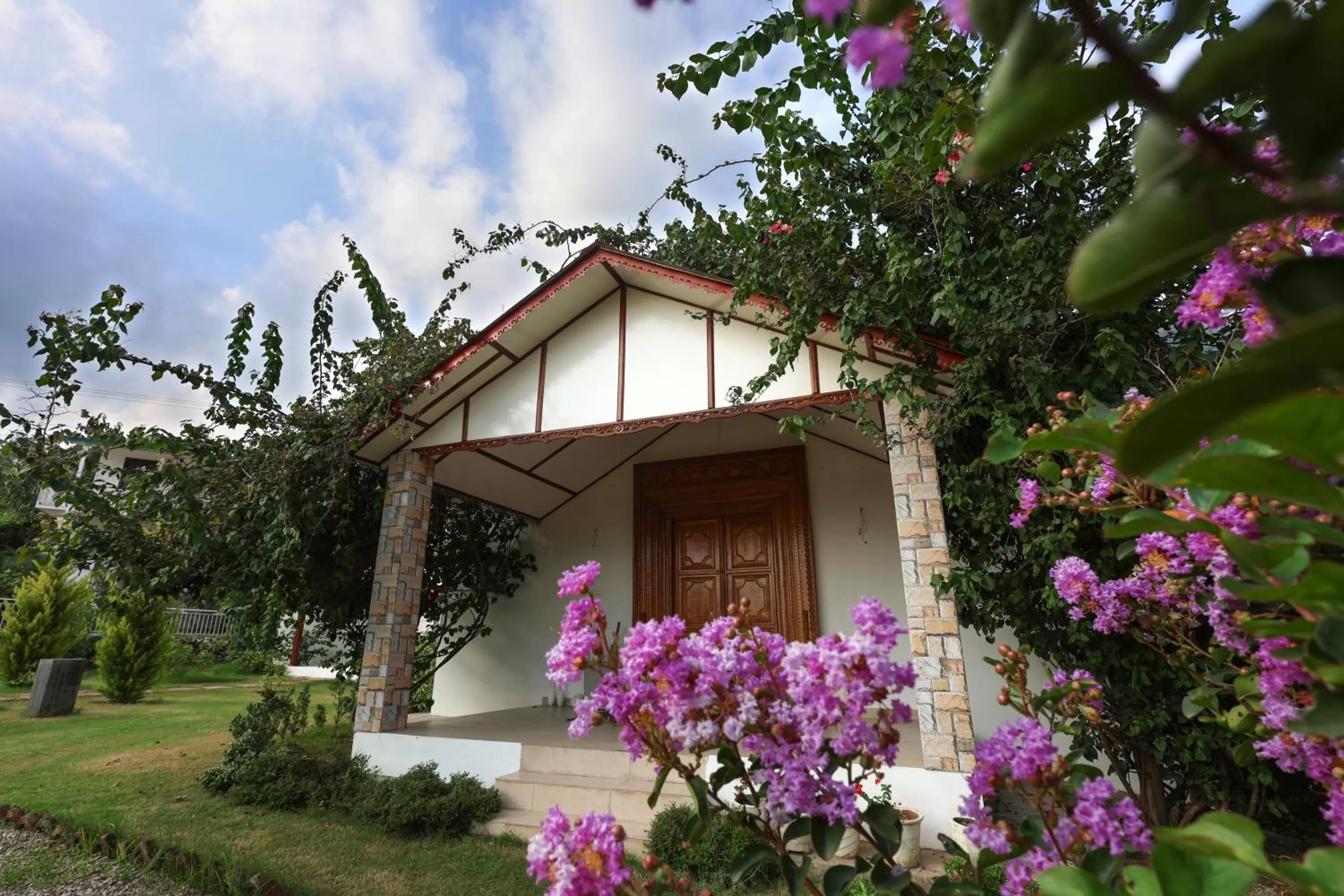 Garden view in Neer Ganga Resorts