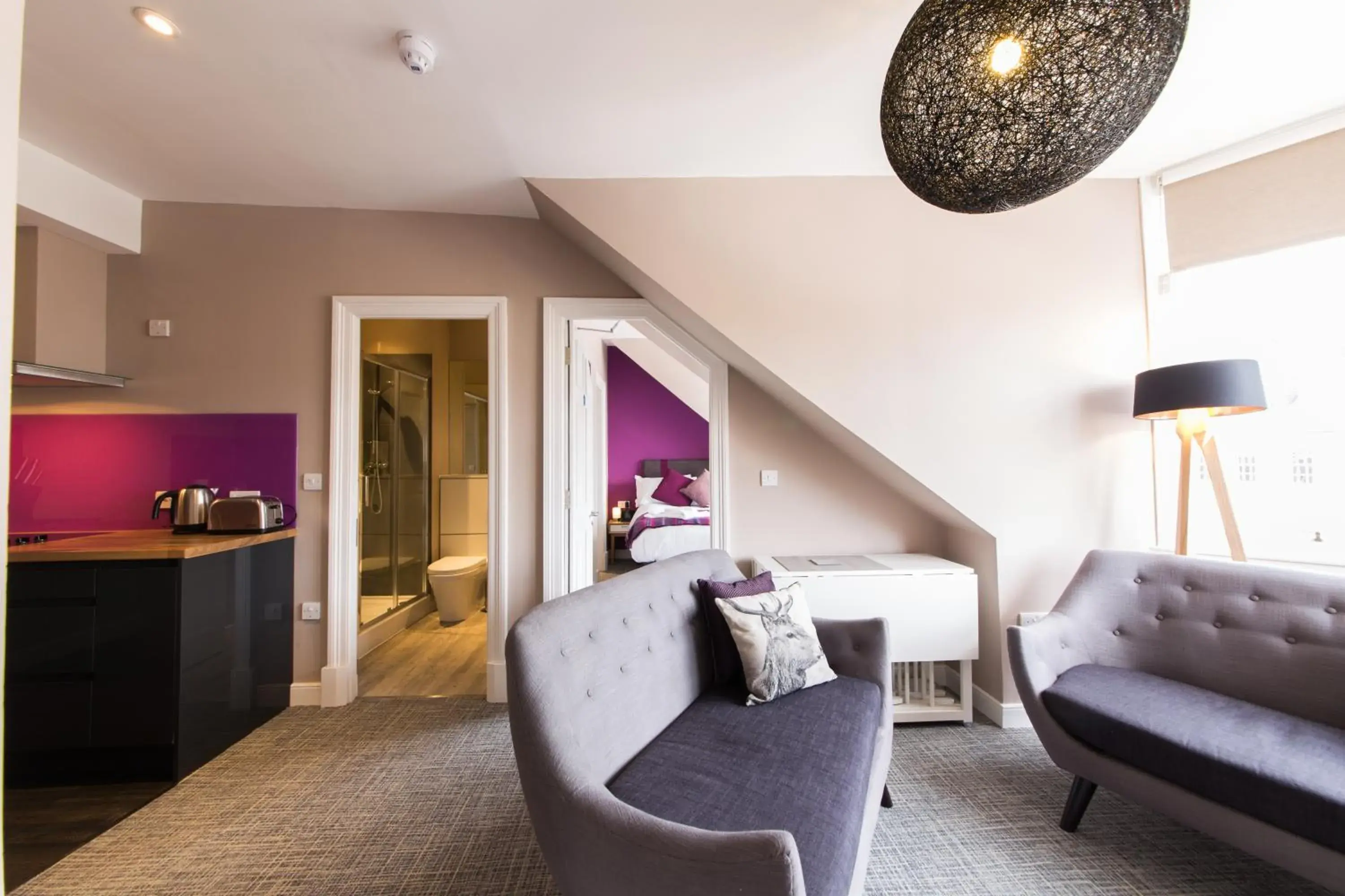 Living room, Seating Area in The Spires Serviced Apartments Edinburgh