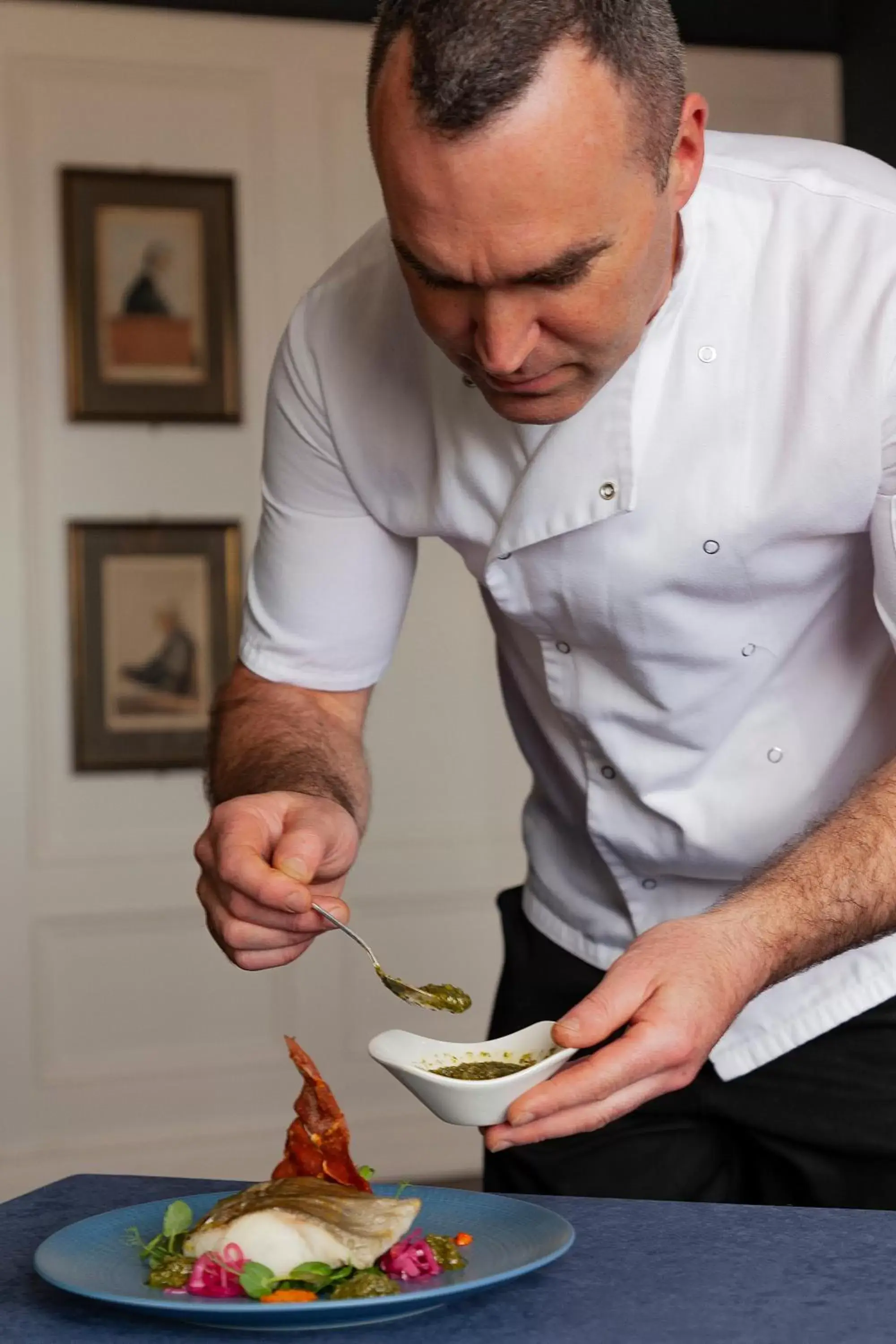 Food close-up, Staff in Killarney Randles Hotel