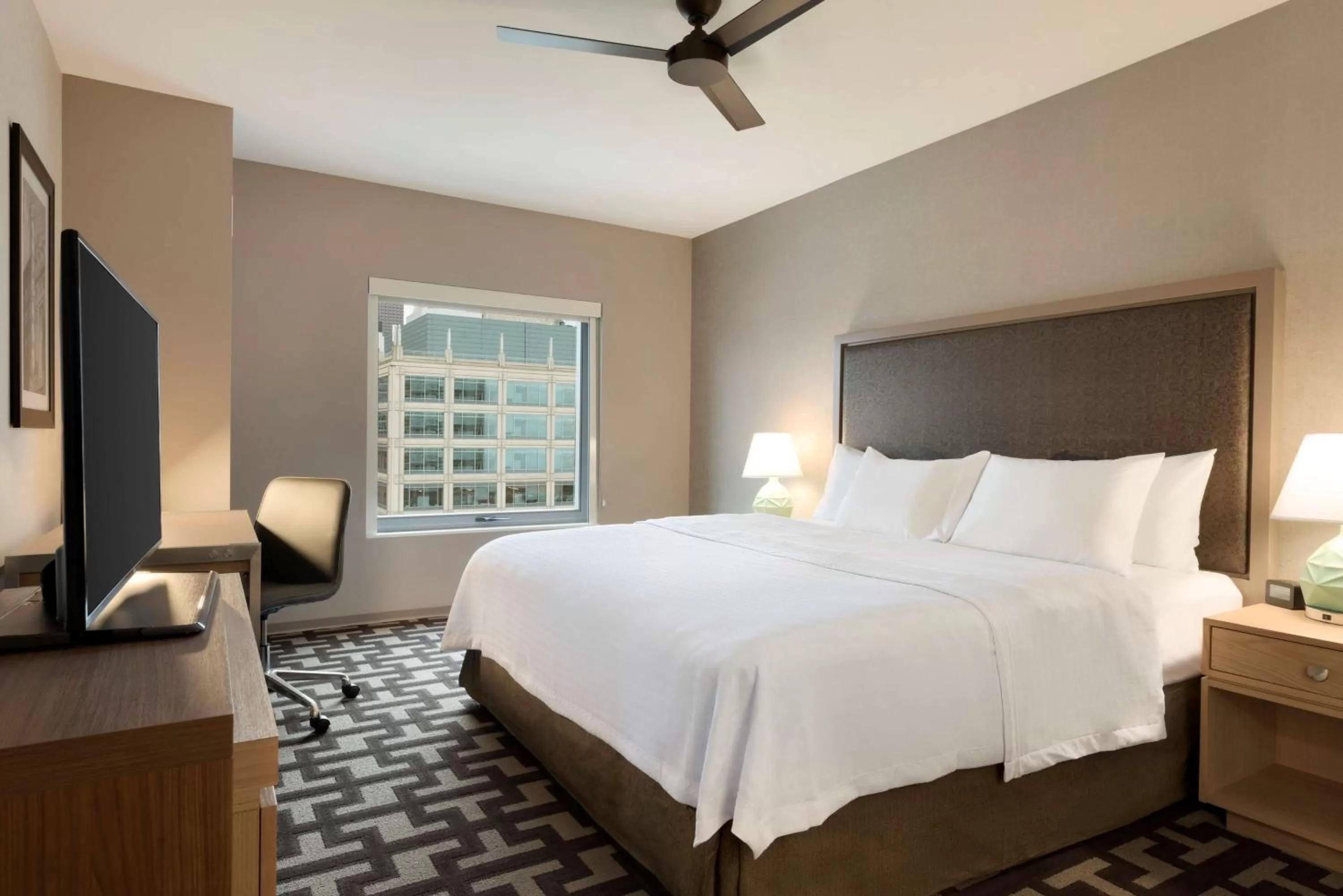 Bedroom, Bed in Homewood Suites by Hilton Chicago West Loop Fulton Mkt Area