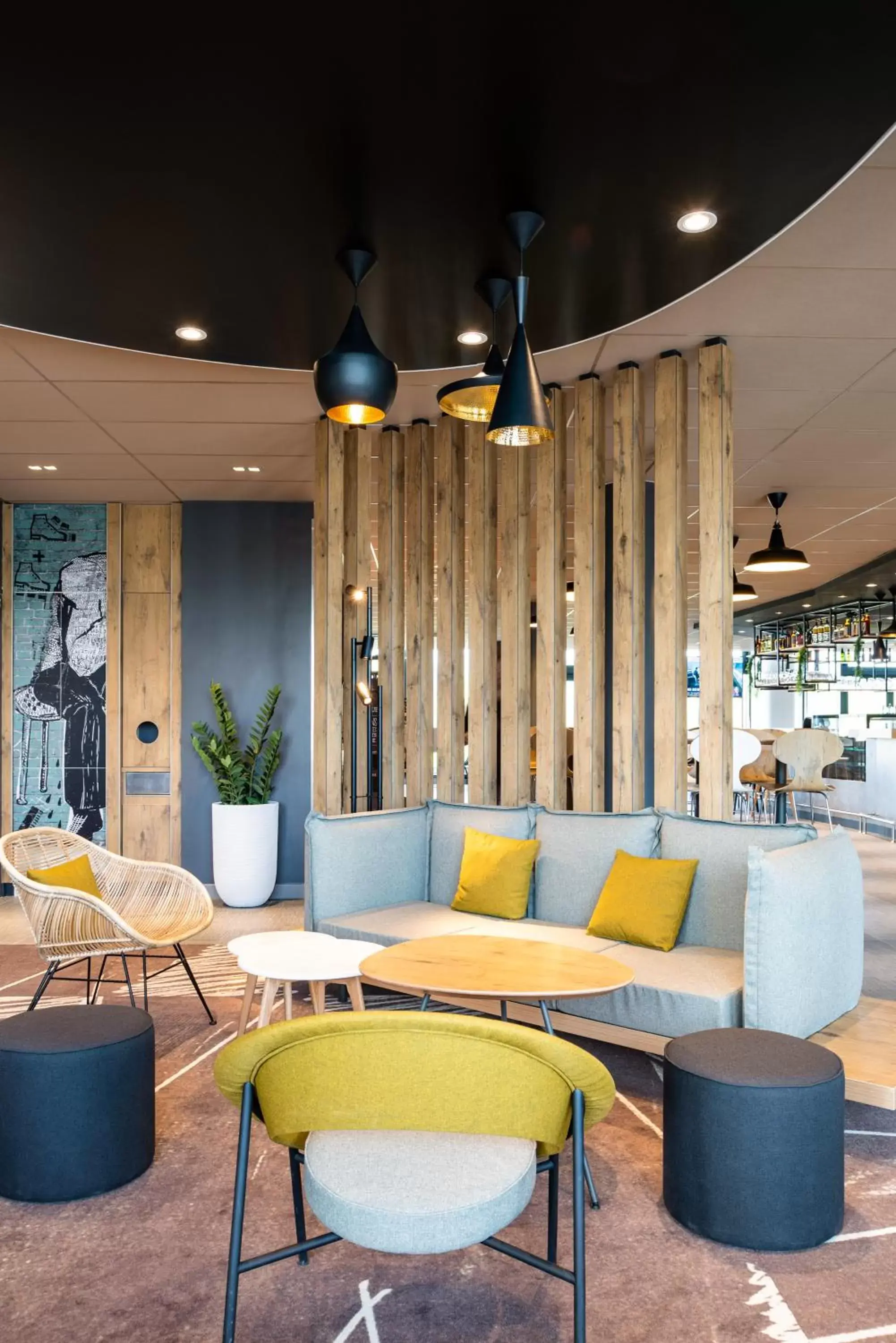 Lobby or reception, Lounge/Bar in ibis budget Gonesse