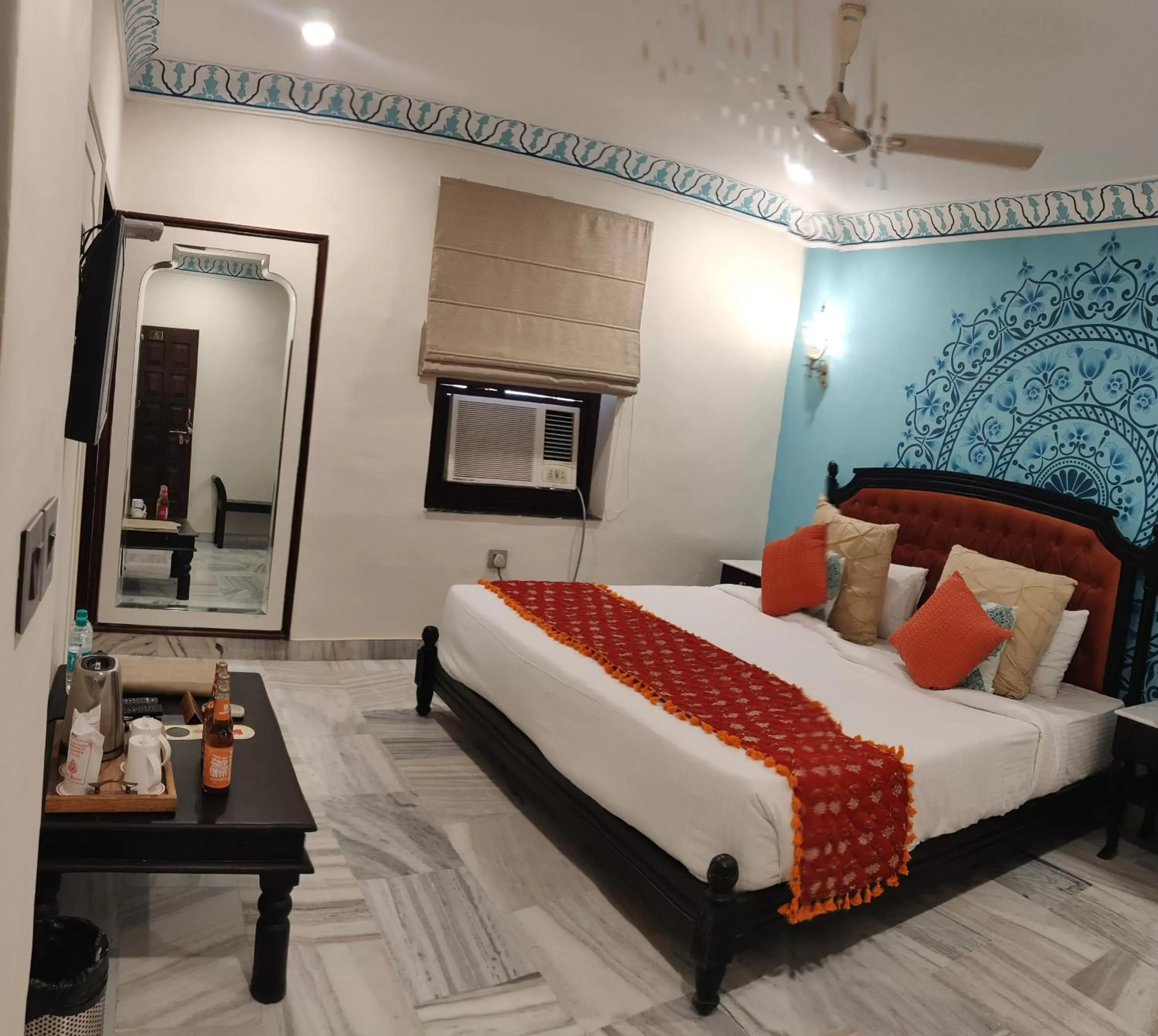 Photo of the whole room, Bed in Laxmi Palace Heritage Boutique Hotel