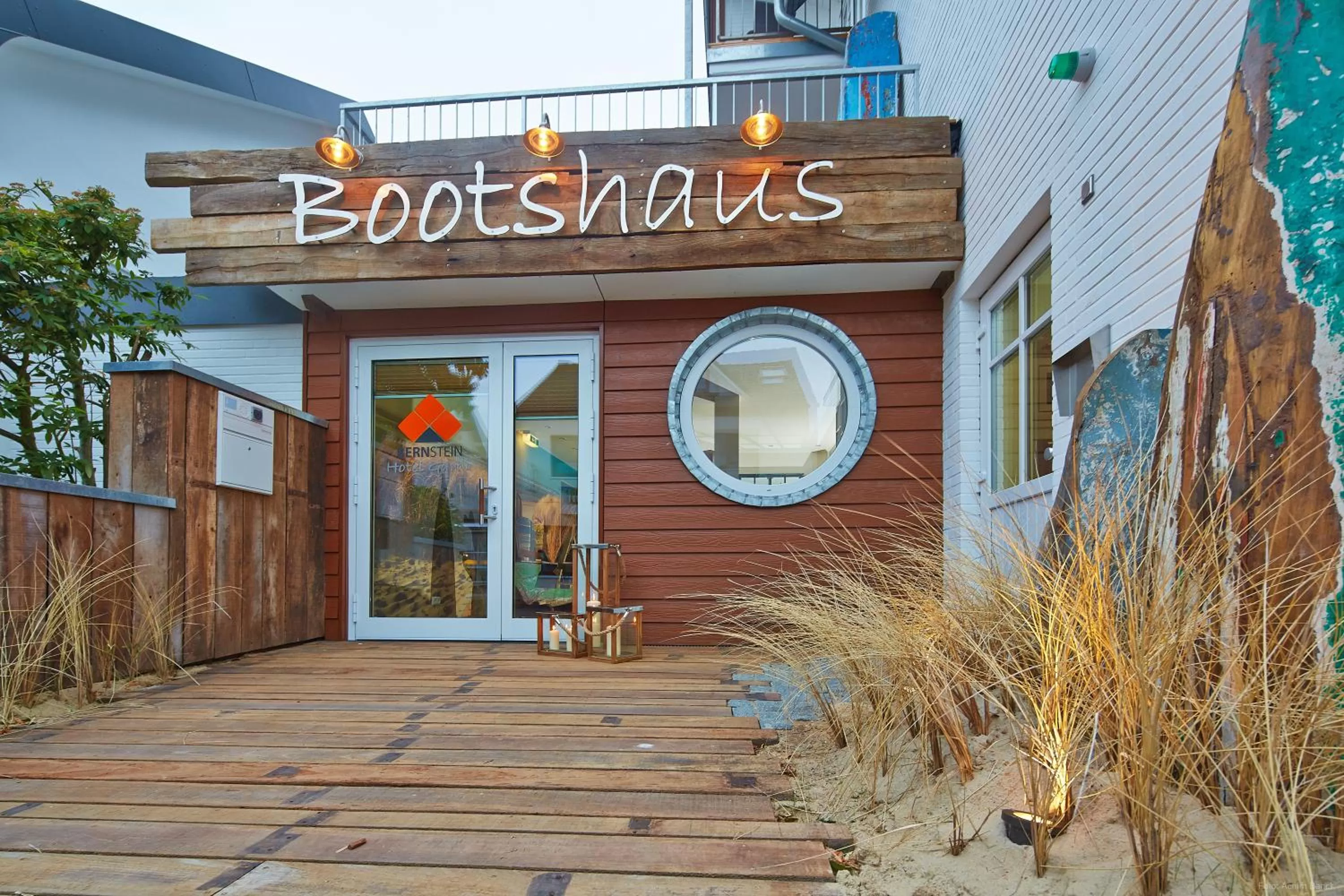 Facade/entrance in Bernstein-Hotel Bootshaus