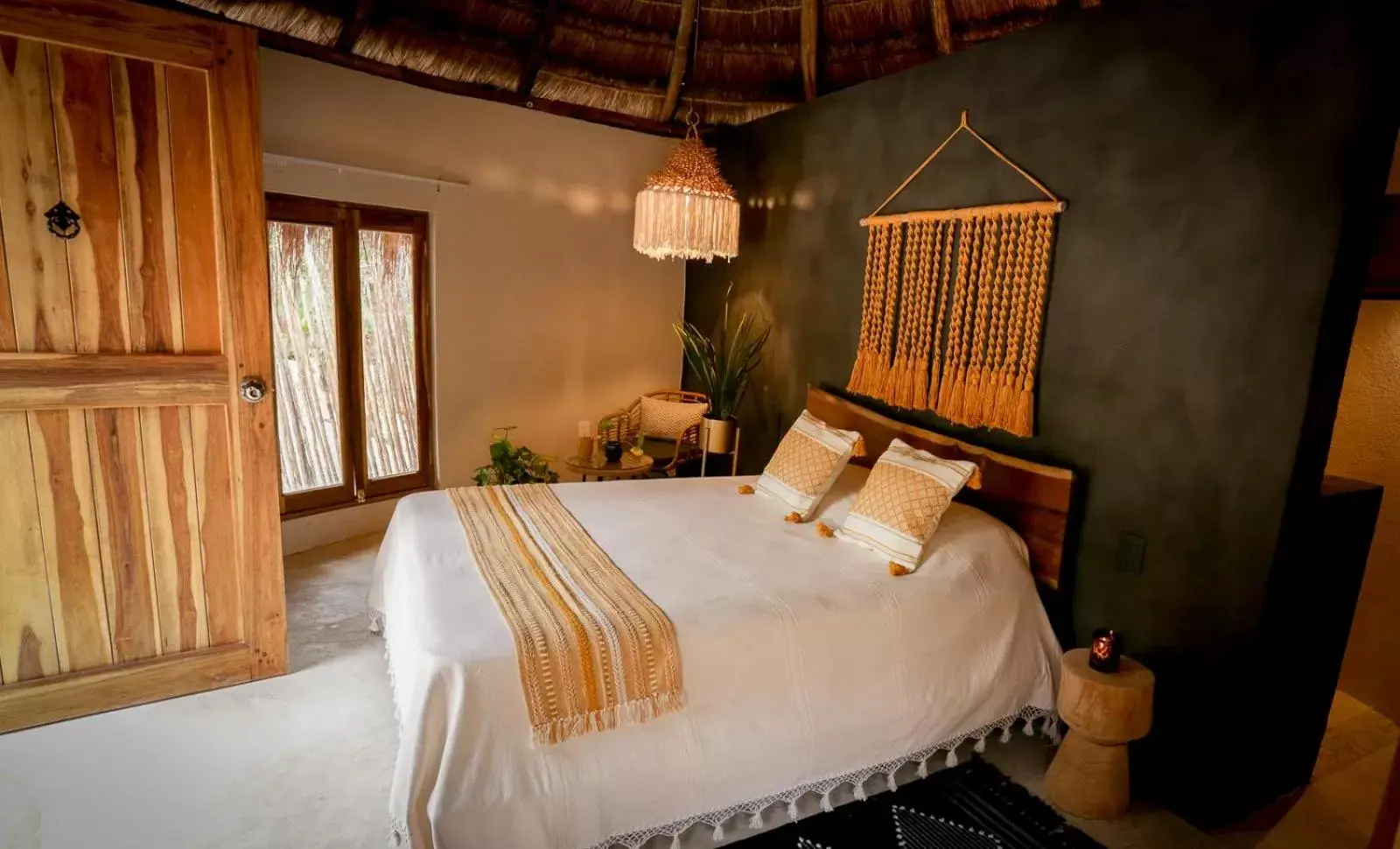 Bedroom, Bed in The Yellow Nest Tulum