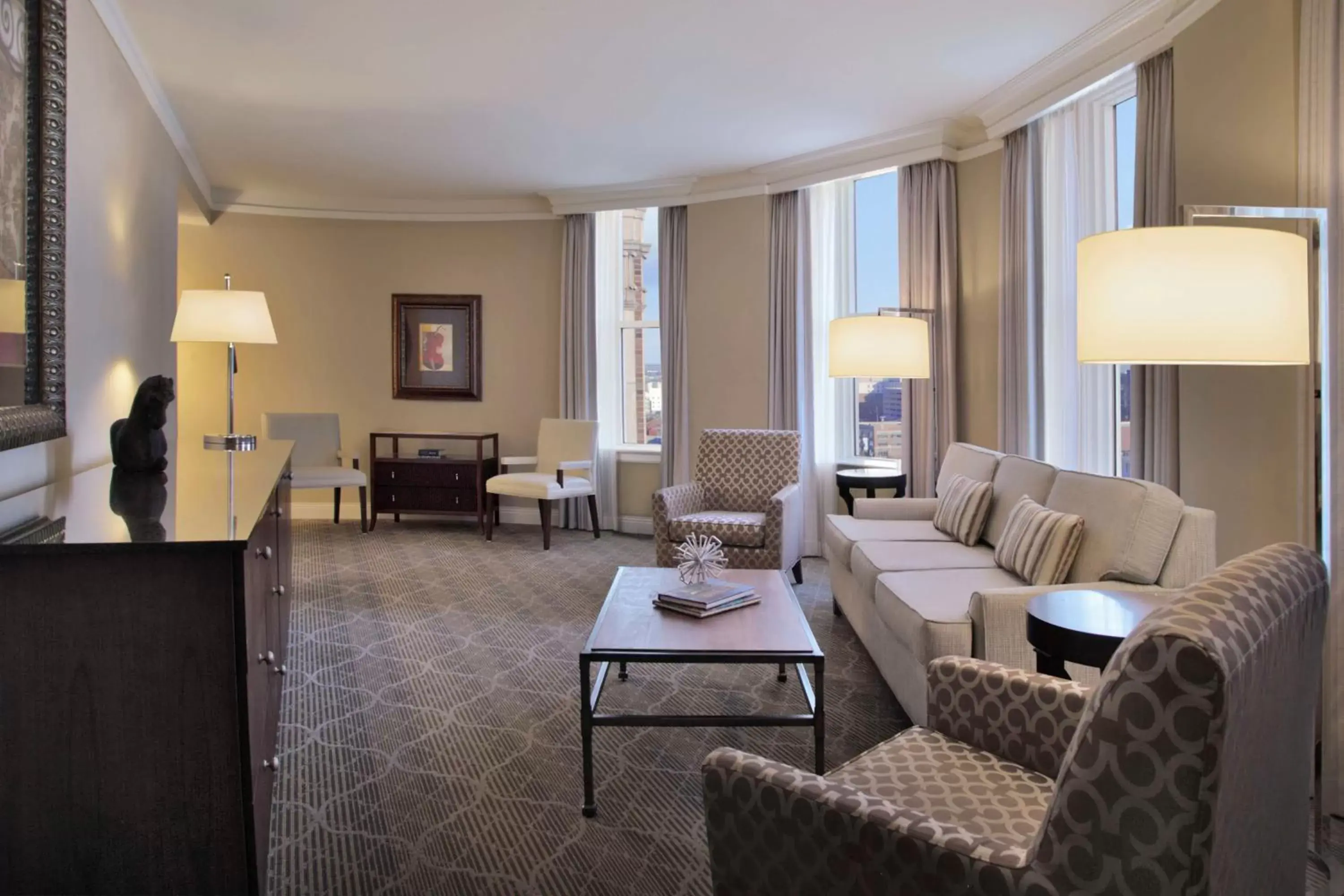 Living room, Seating Area in The Skirvin Hilton Oklahoma City