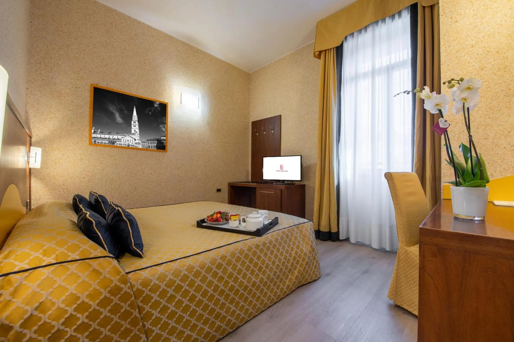 Bed in Central Park Hotel Modena