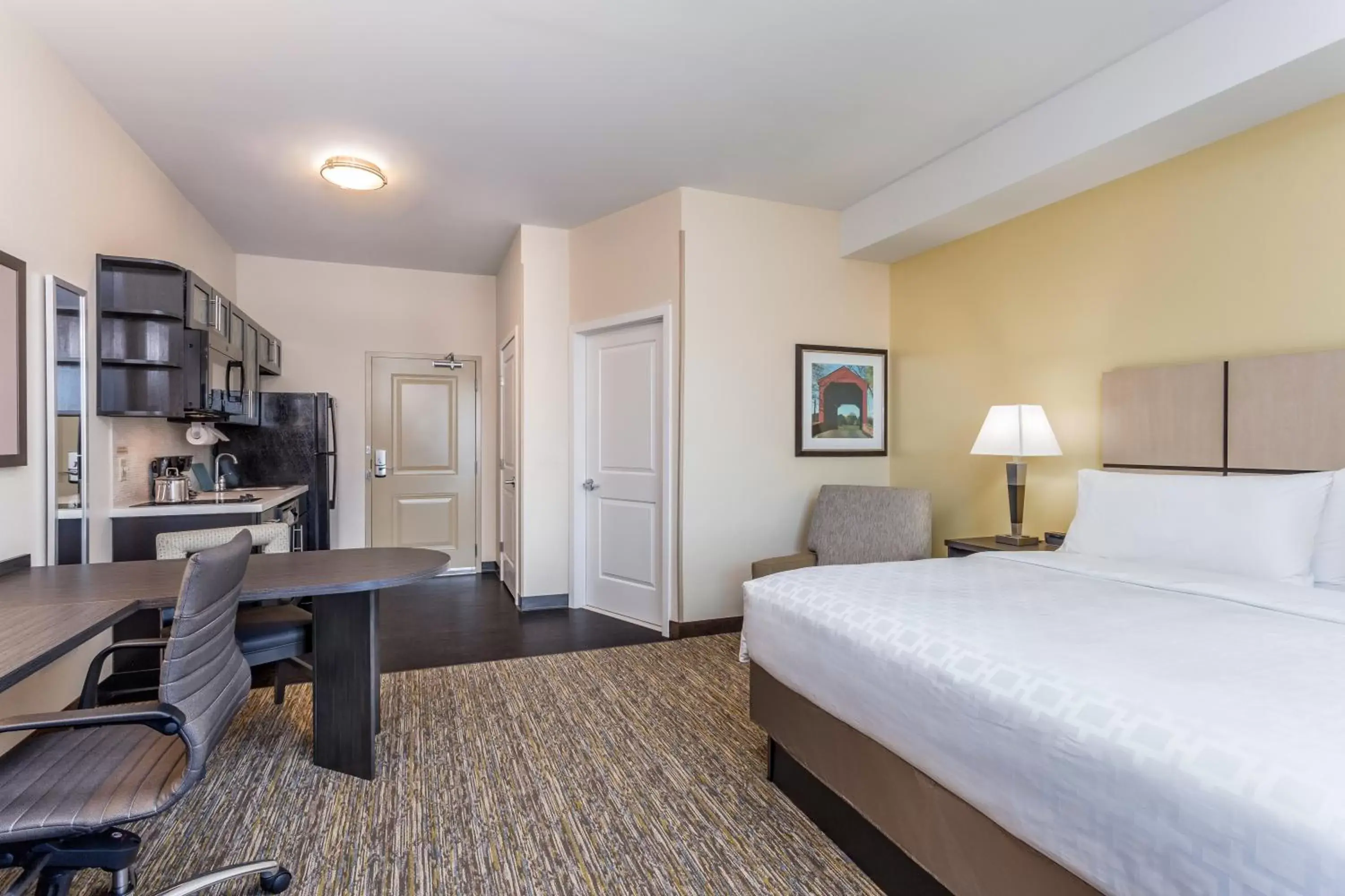 Guests, Bed in Candlewood Suites Bethlehem South, an IHG Hotel
