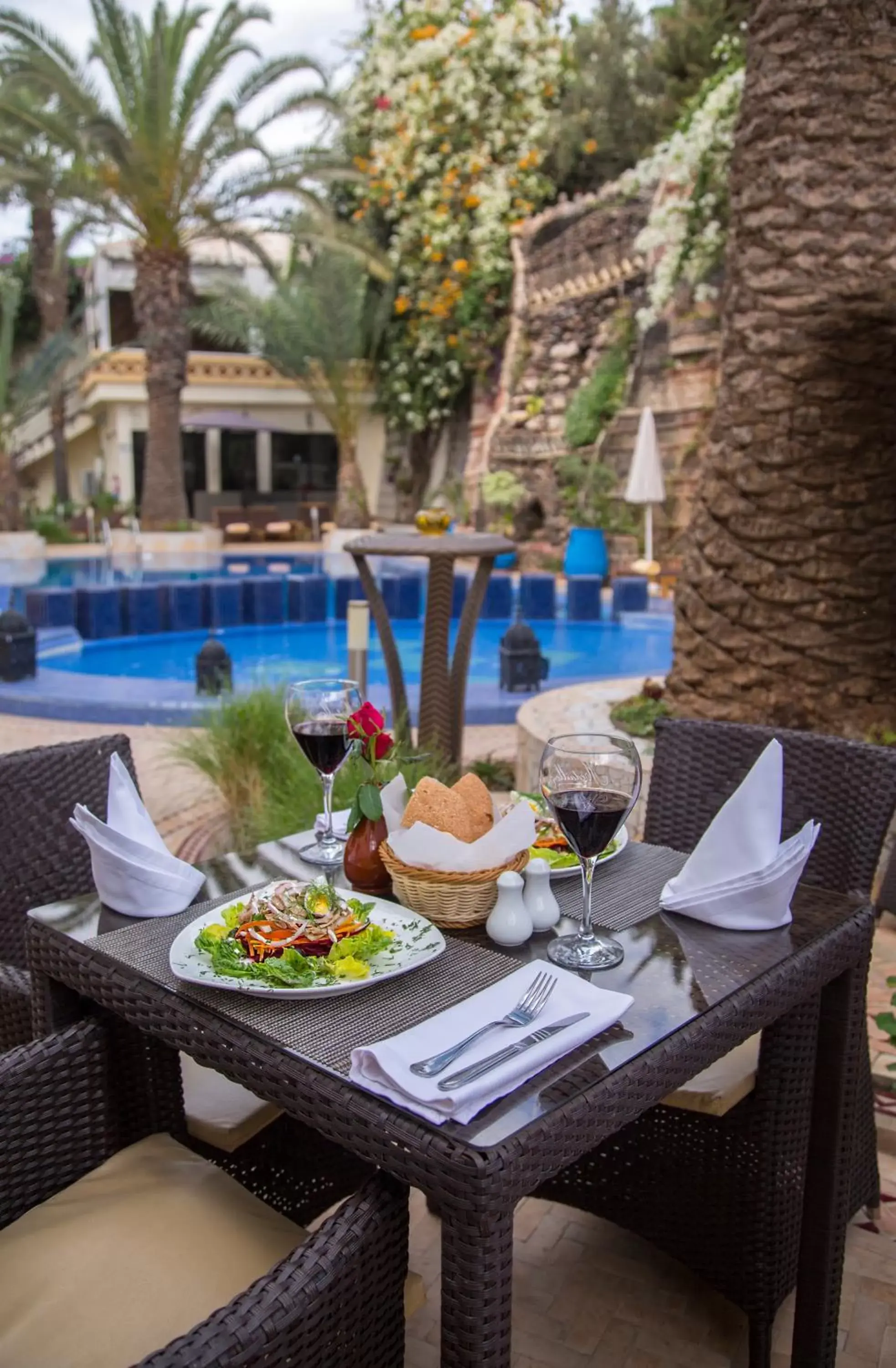 Lunch, Swimming Pool in Atlantic Hotel Agadir