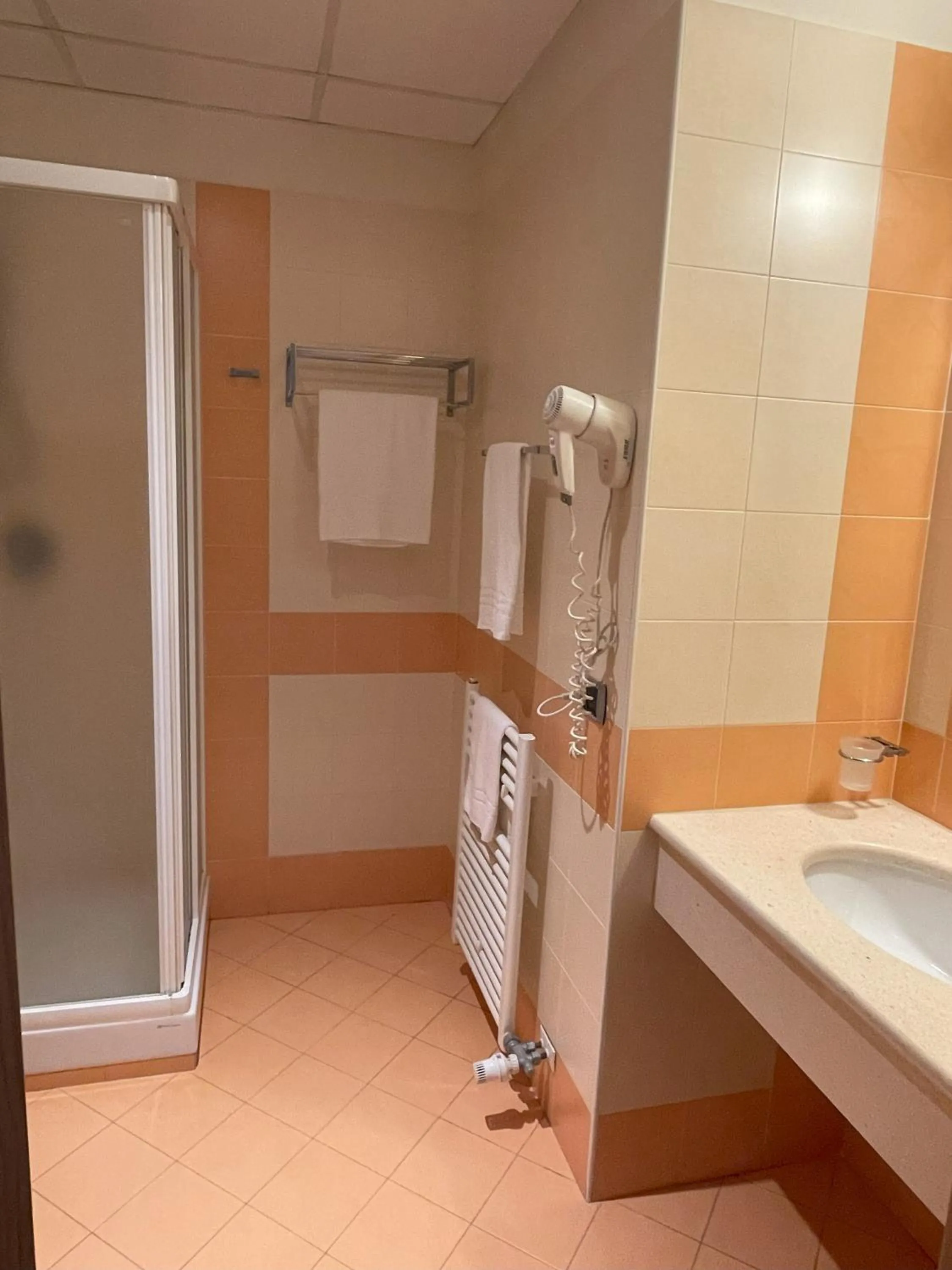 Shower in Hotel Corte Quadri