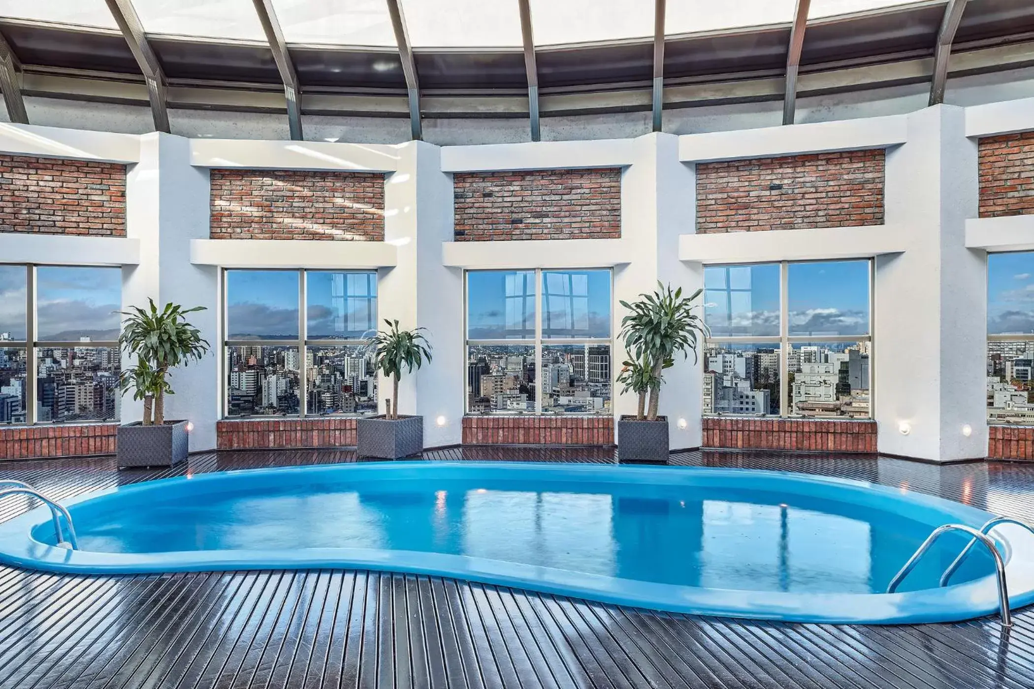 Pool view, Swimming Pool in Hilton Porto Alegre, Brazil