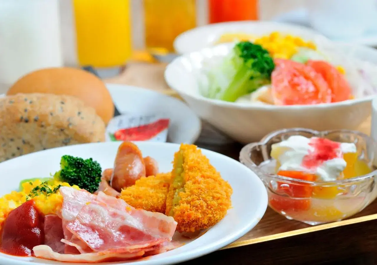 Buffet breakfast, Food in Hotel Kazusa