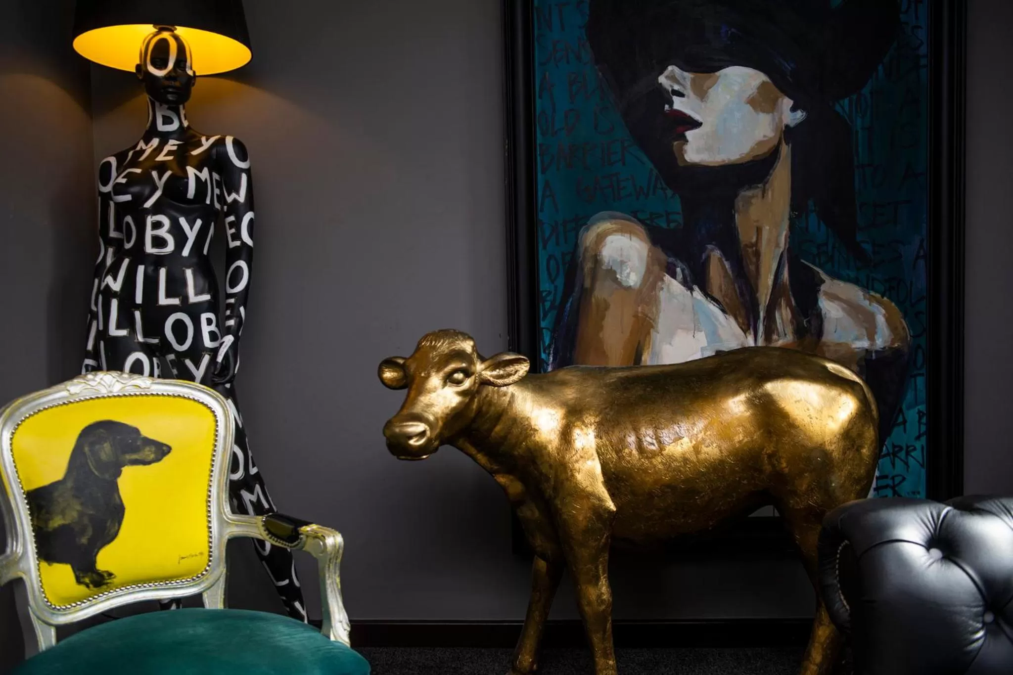 Bedroom in The Exhibitionist Hotel