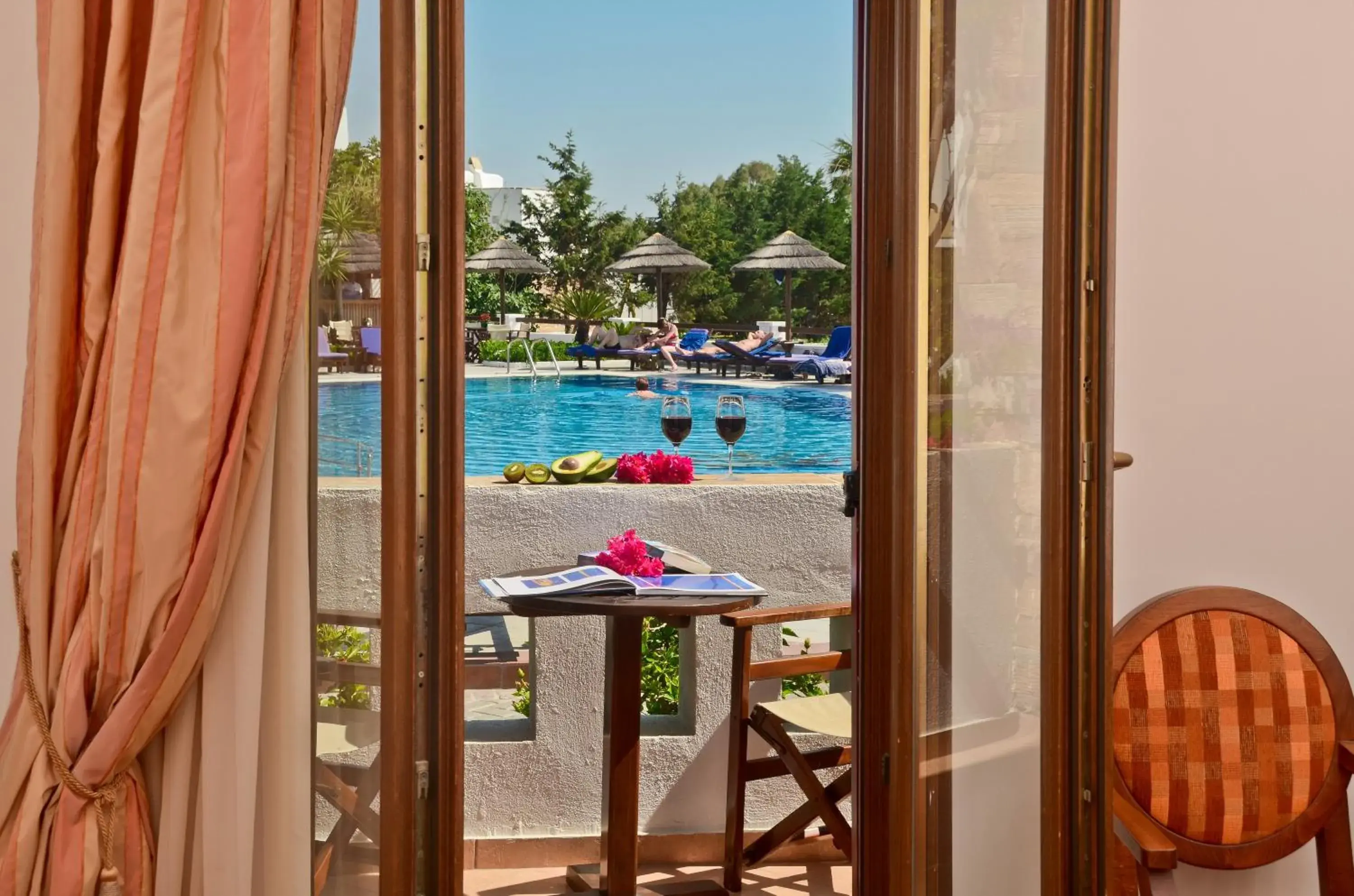Pool view in Naxos Resort Beach Hotel Pool view in Naxos Resort Beach Hotel
