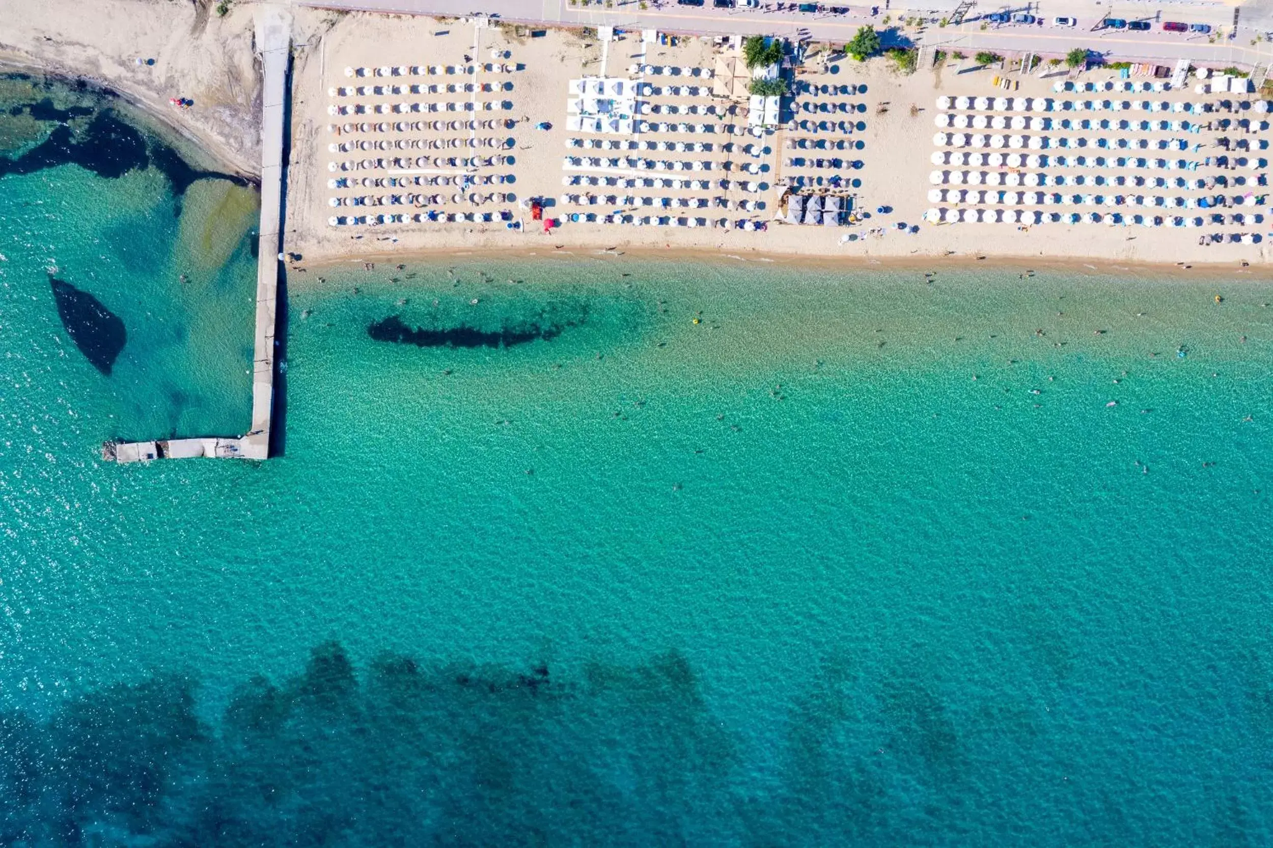 Beach, Bird's-eye View in Light Blue Hotel