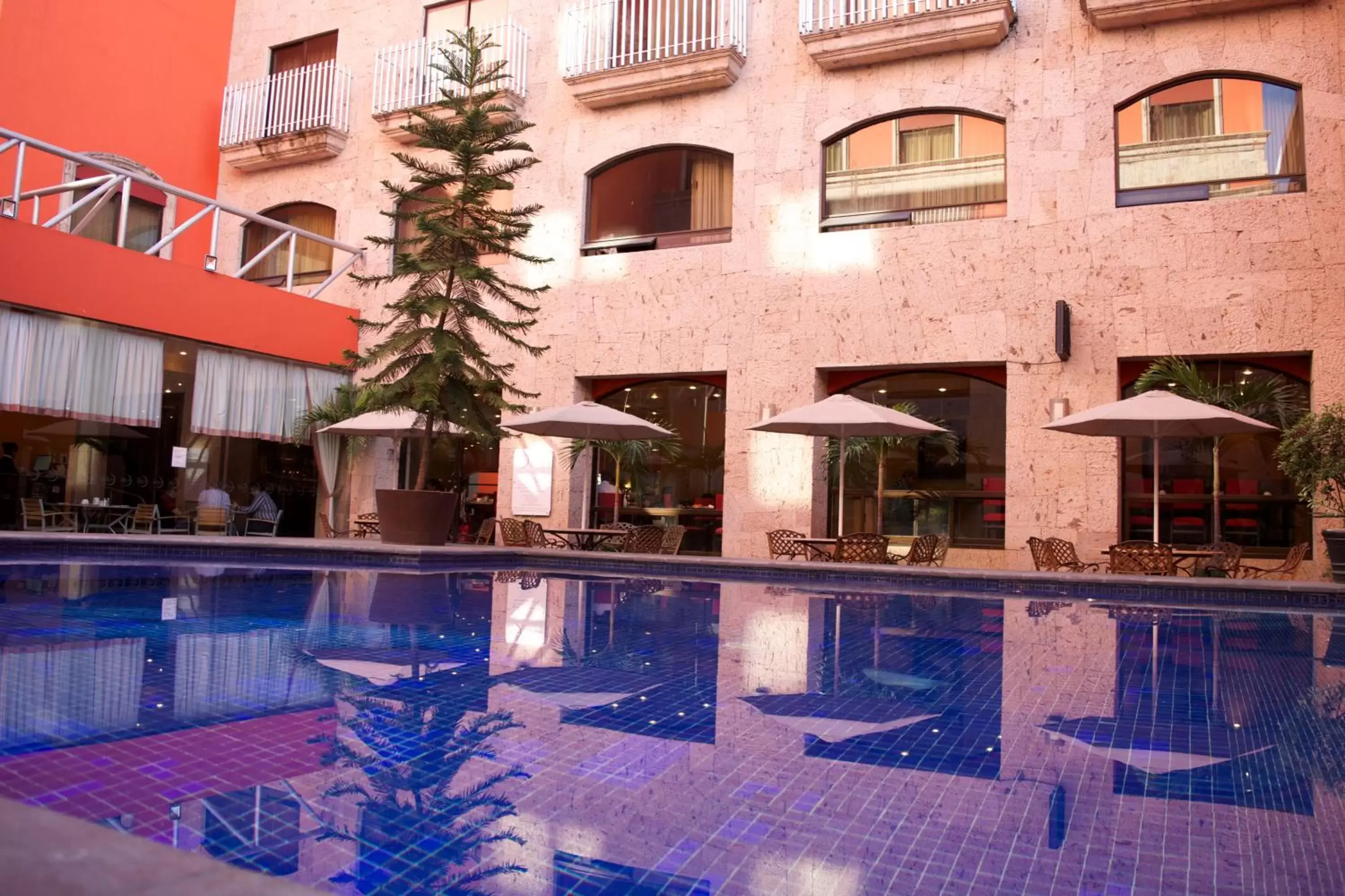 Balcony/Terrace, Swimming Pool in Hotel Celta