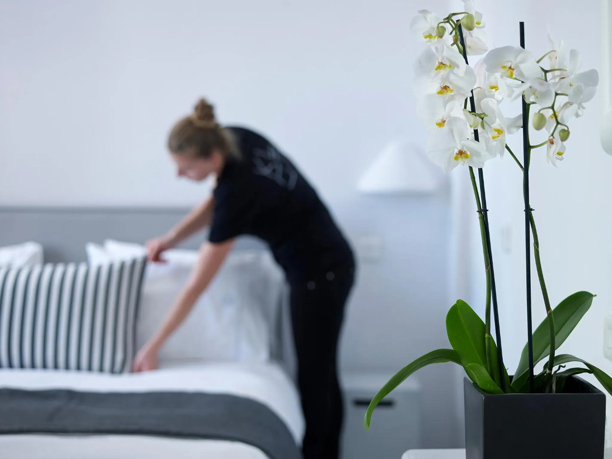 Bed in Kalisti Hotel & Suites