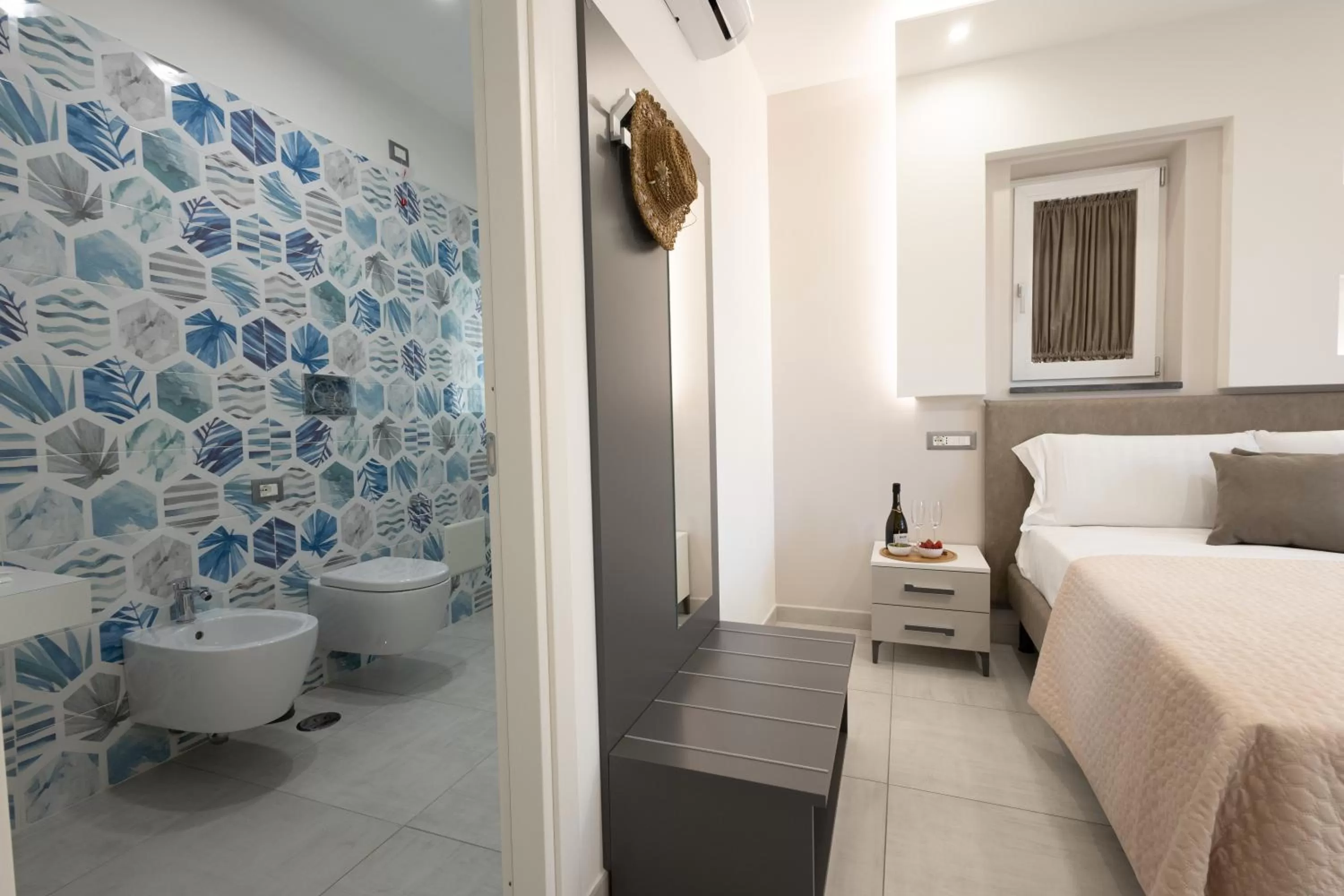 Bed, Bathroom in Rosy's House