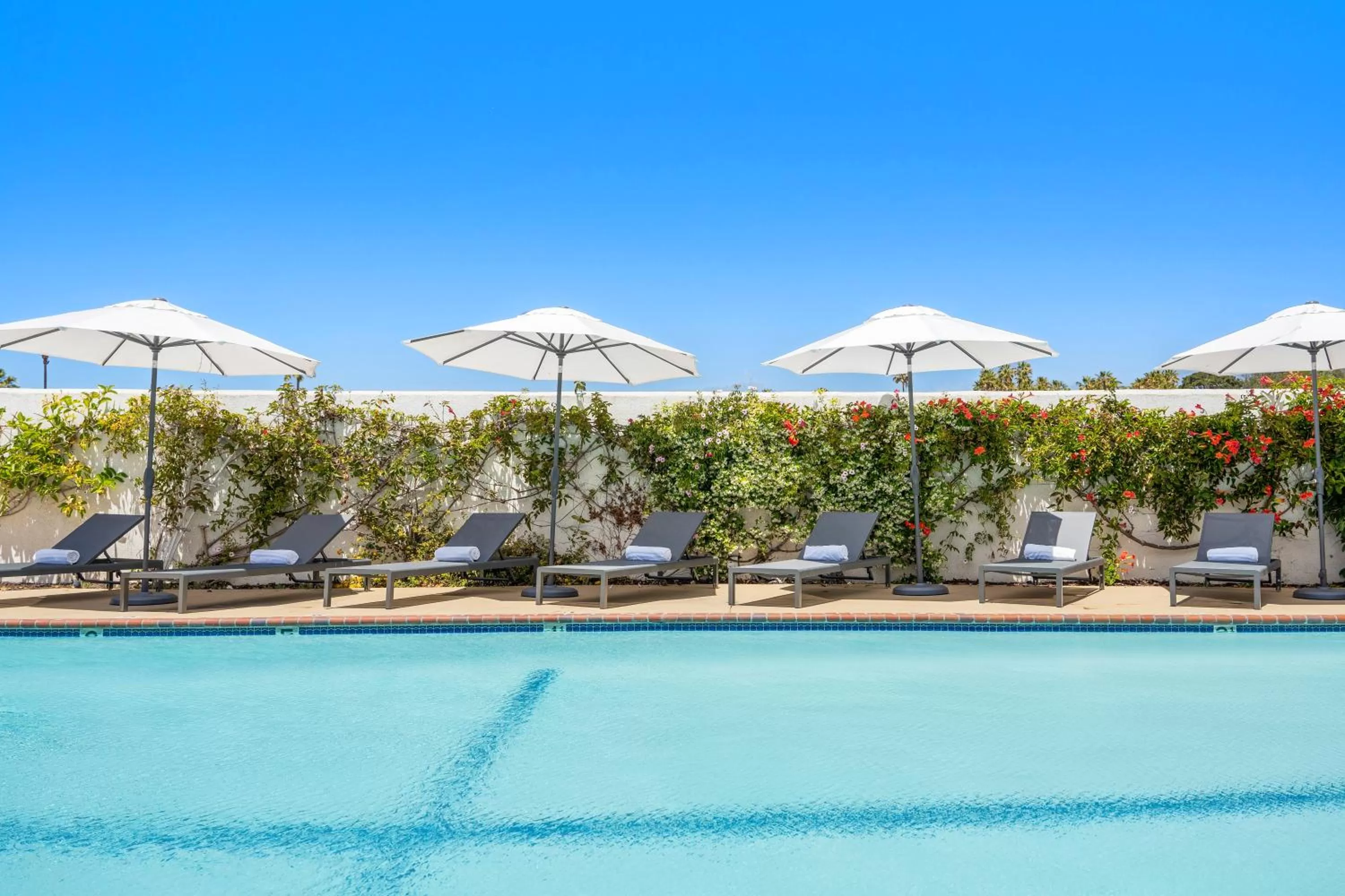 Pool view in Casablanca Inn