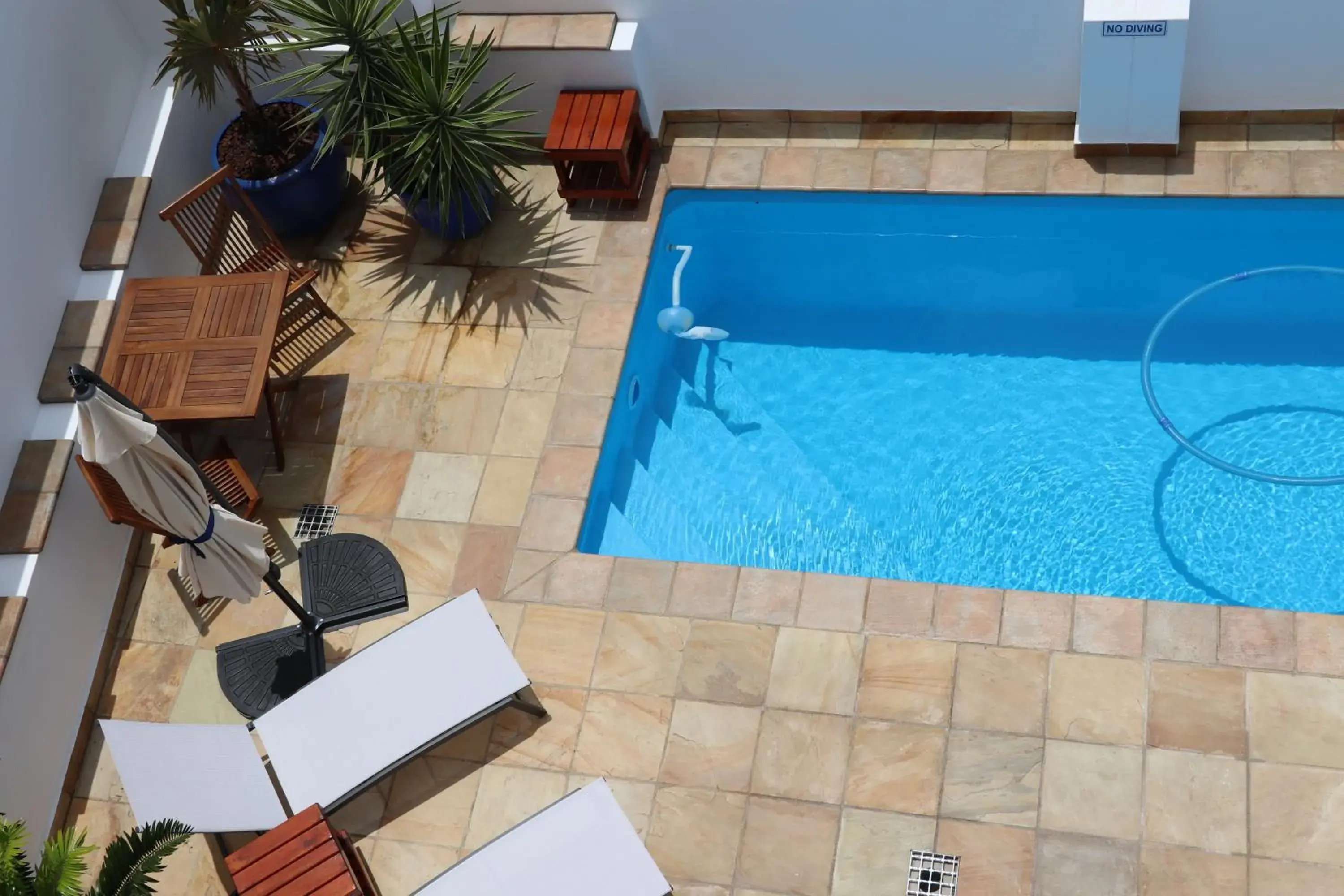 Balcony/Terrace, Swimming Pool in Aquamarine Guest House