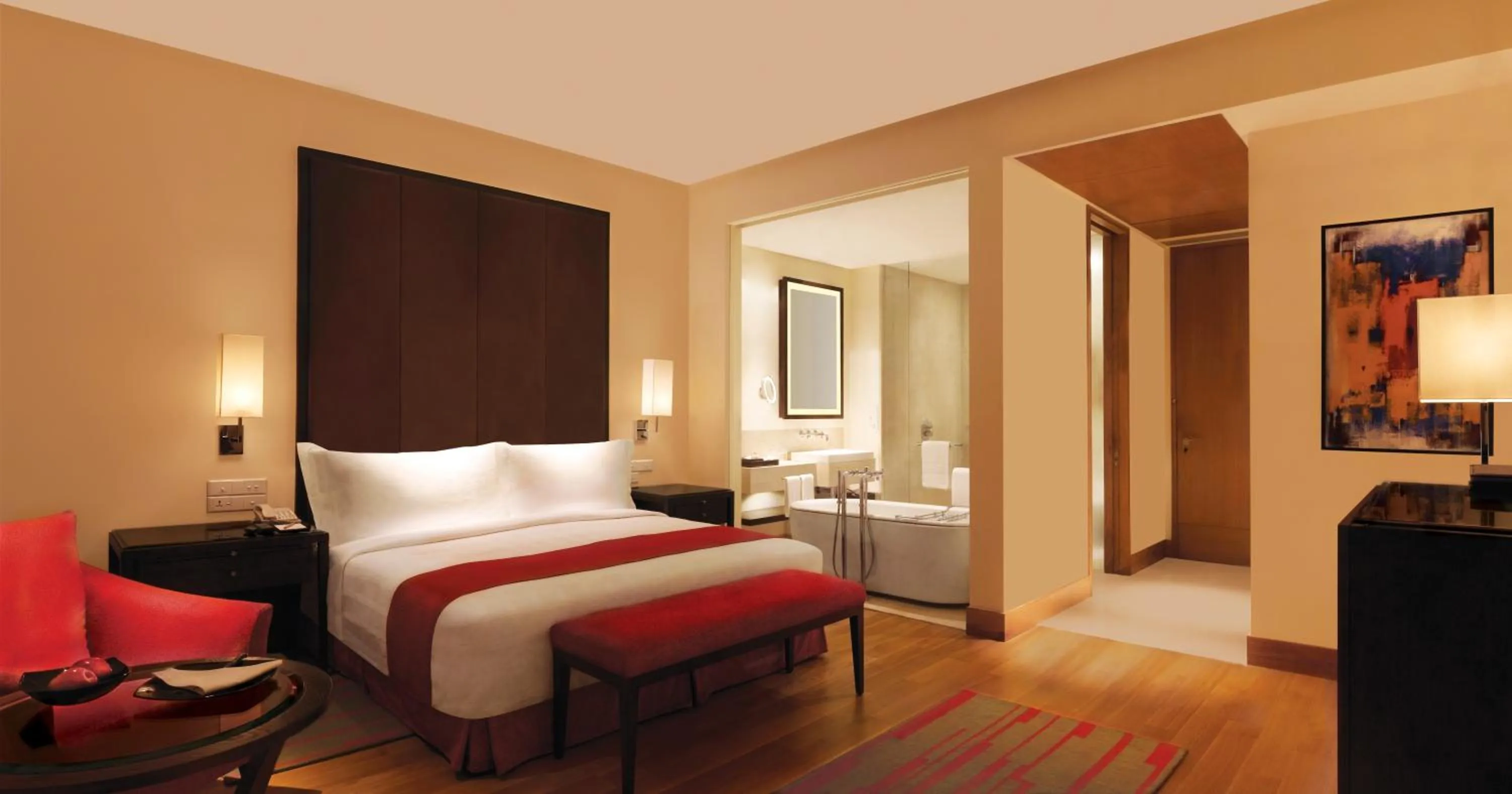 Bed in Trident Hyderabad