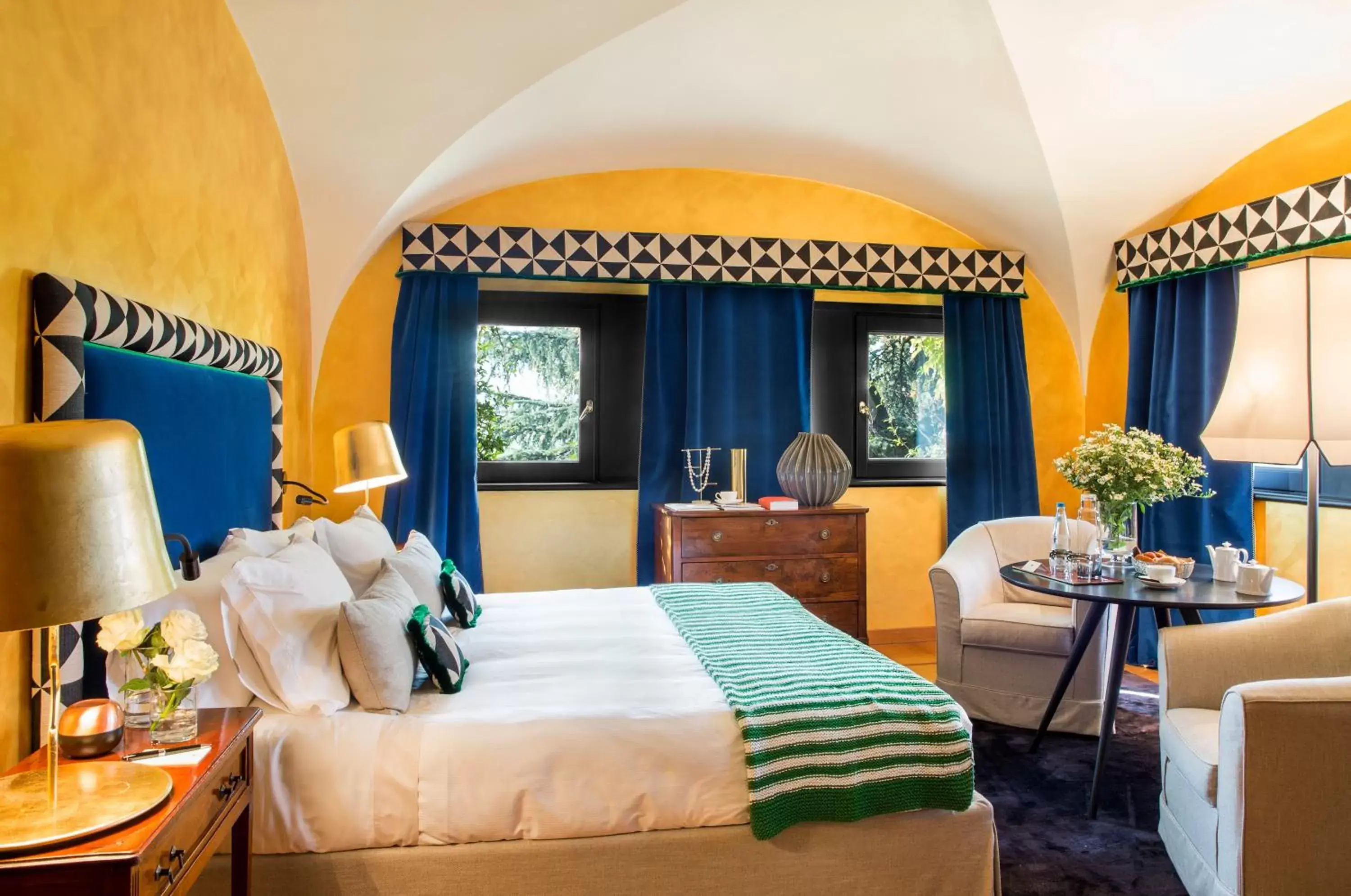 Bedroom, Bed in L'Albereta Relais & Chateaux Bedroom, Bed in L'Albereta Relais & Chateaux