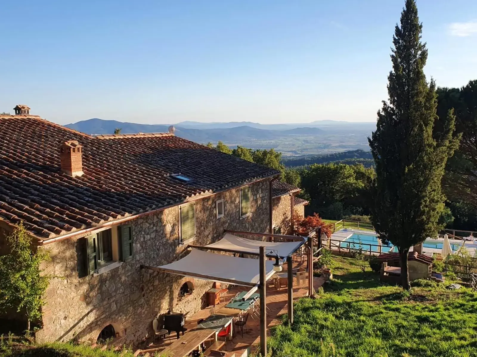 Sea view in B&B Podere Camaiano